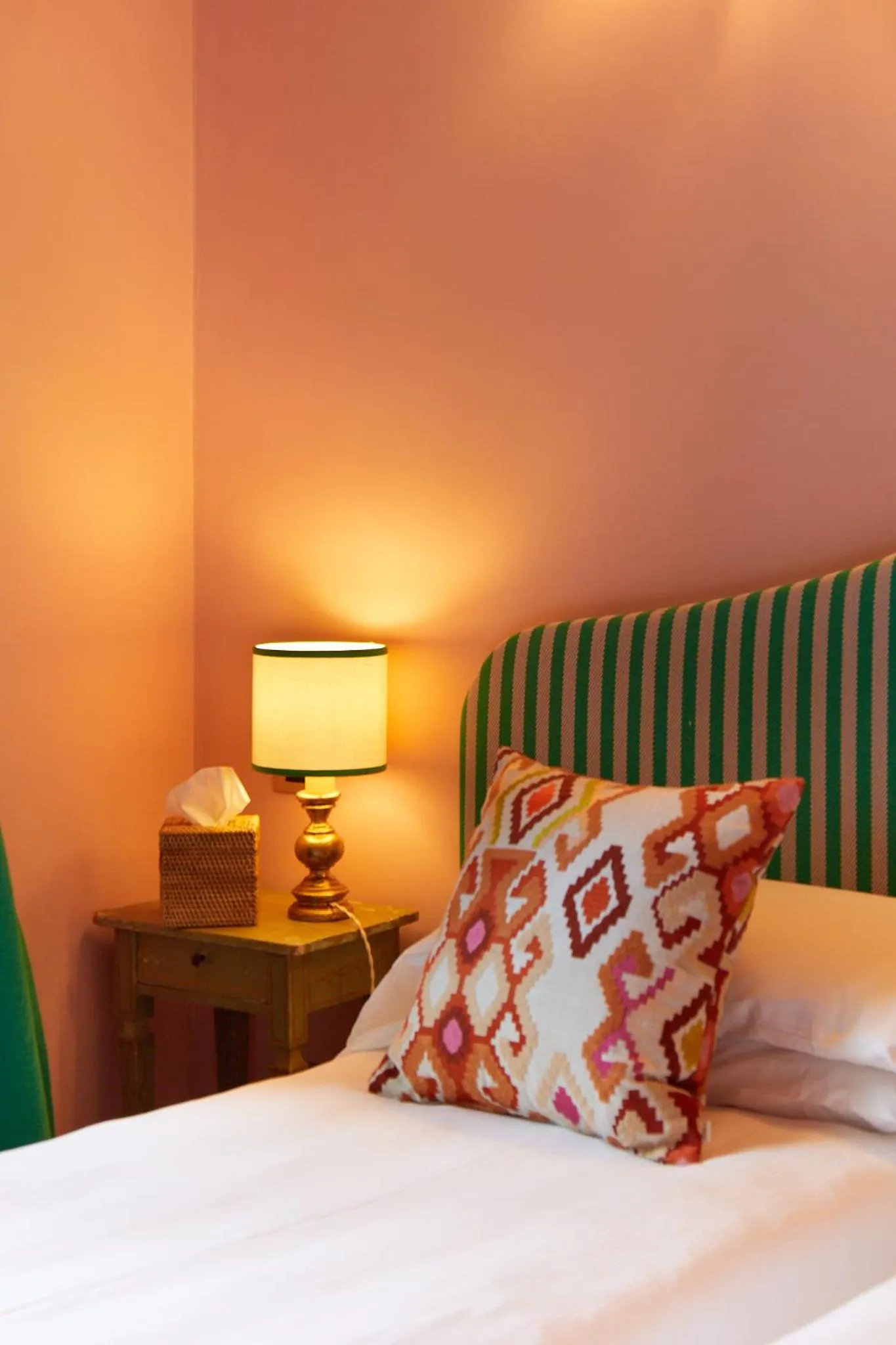 Decorative detail, Bed in Hotel Hermitage