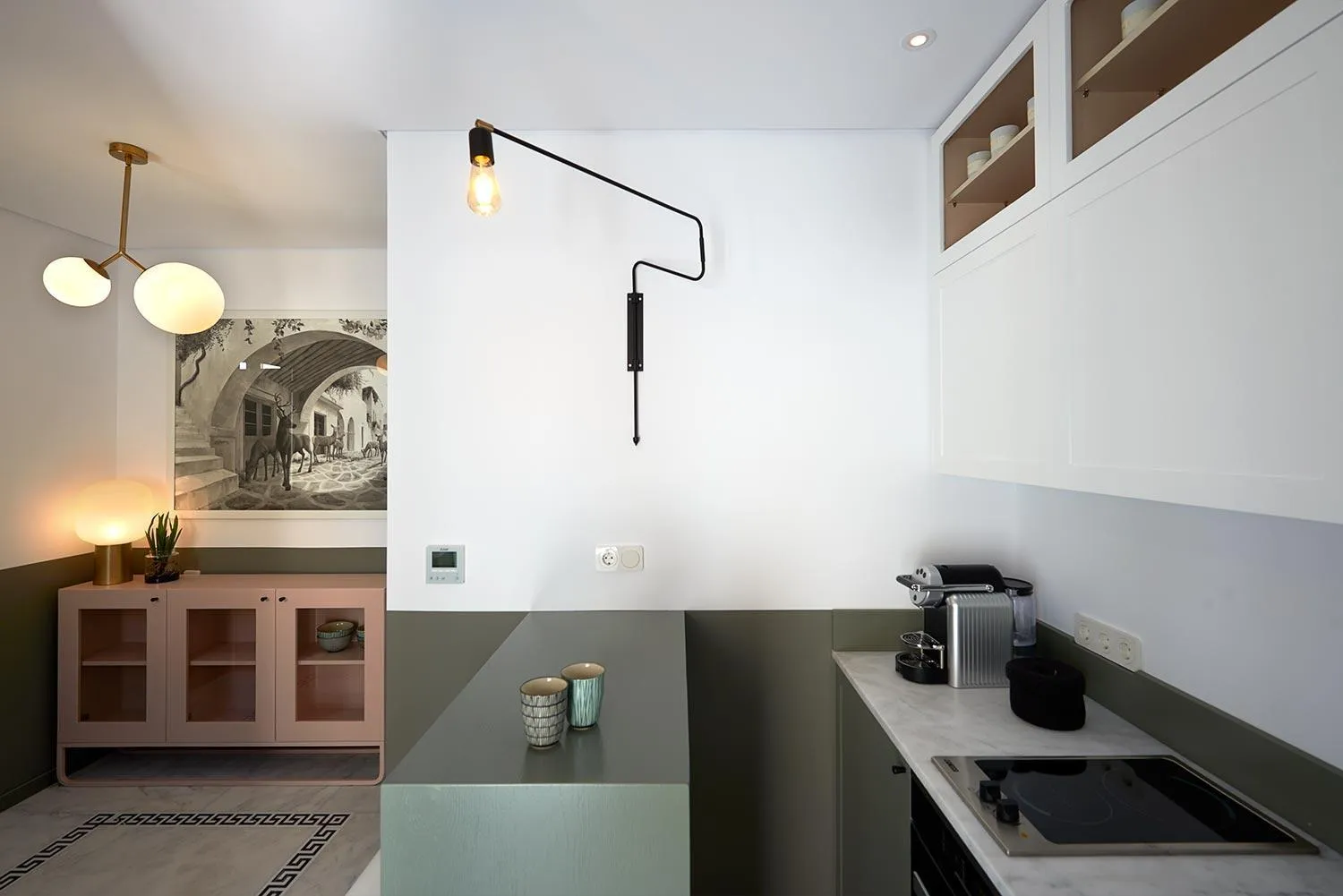 Kitchen or kitchenette in Argonauta Hotel