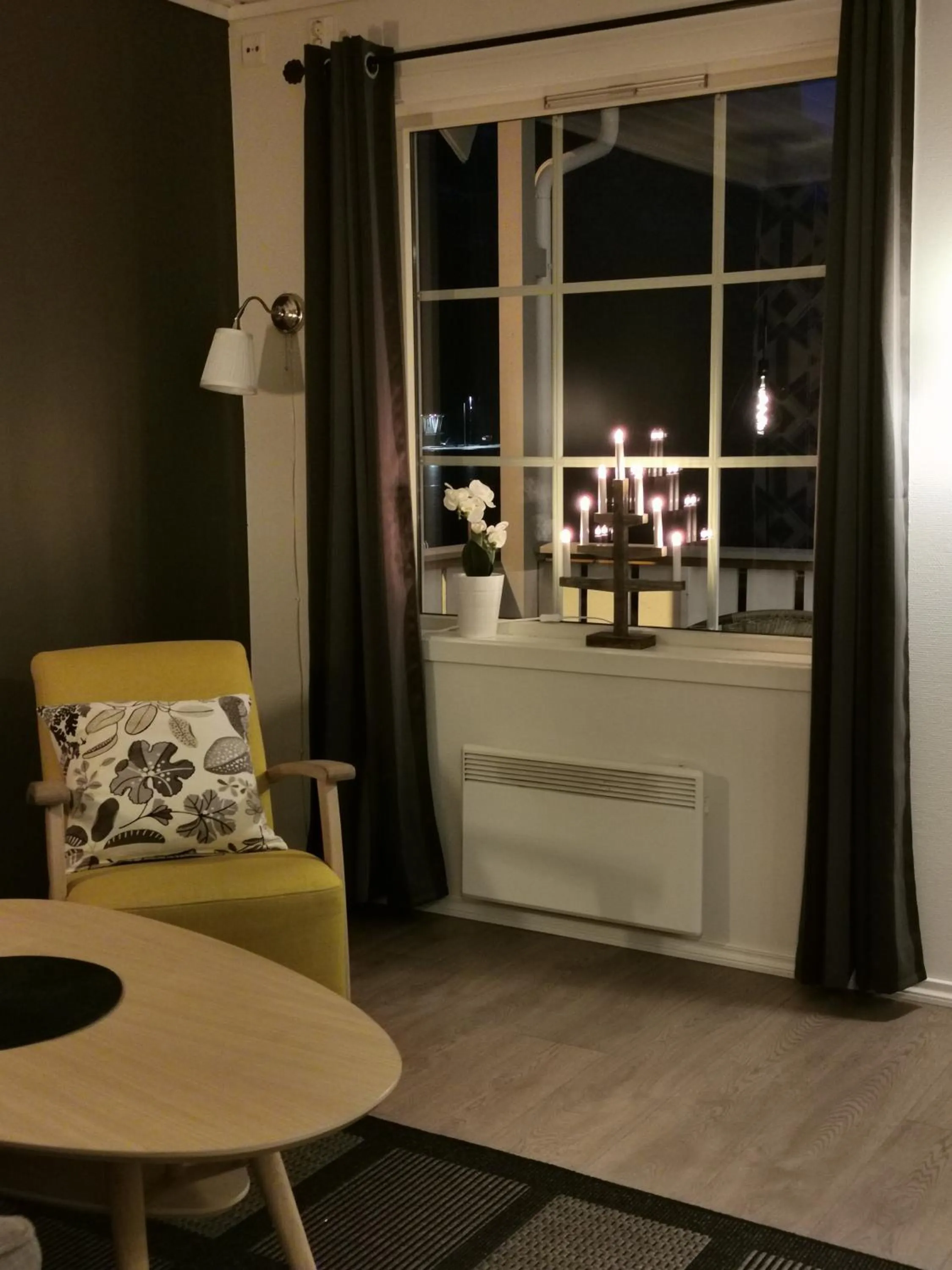 Living room in Flåm Marina