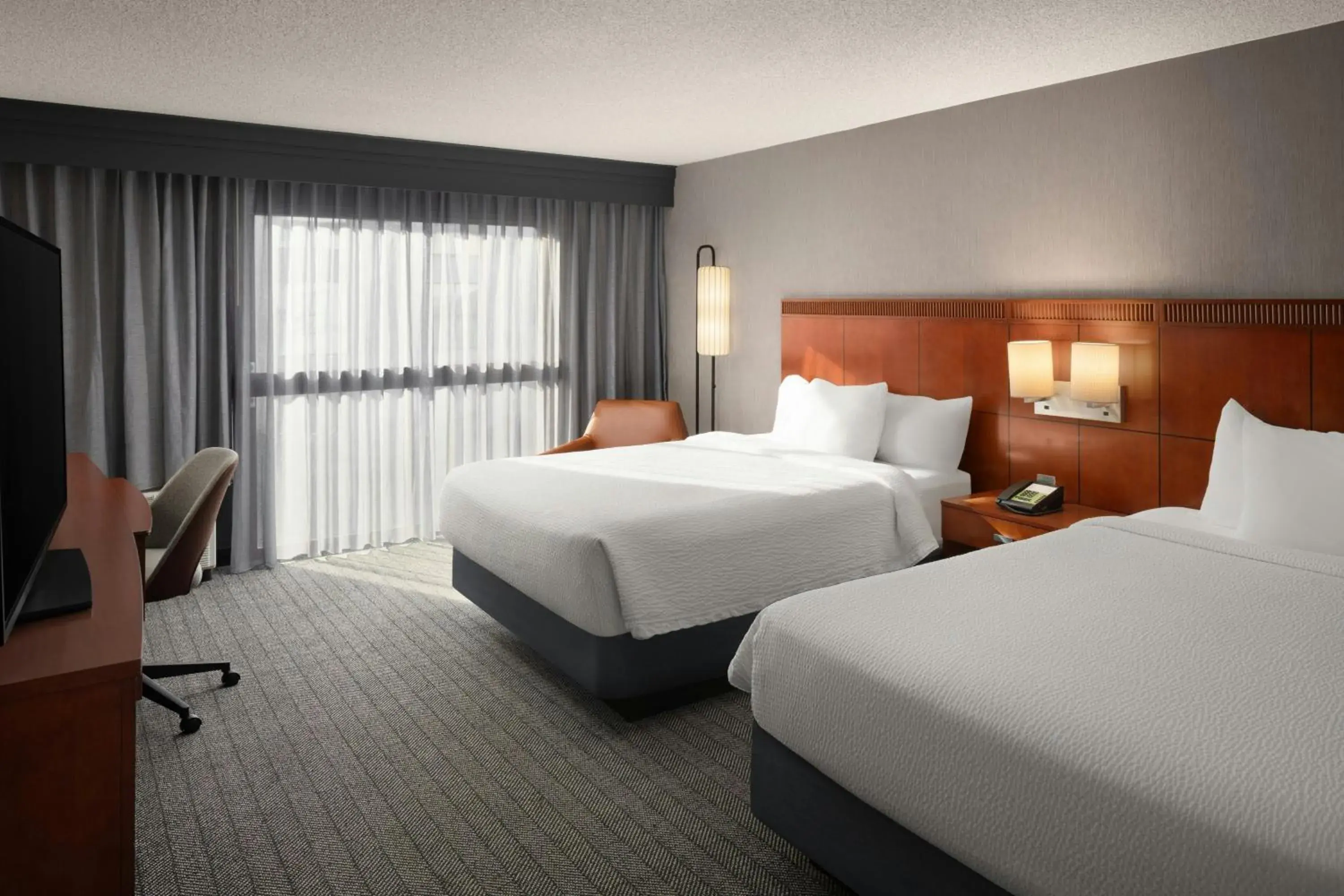 Queen Room with Two Queen Beds in Courtyard by Marriott Portland Beaverton Queen Room with Two Queen Beds in Courtyard by Marriott Portland Beaverton