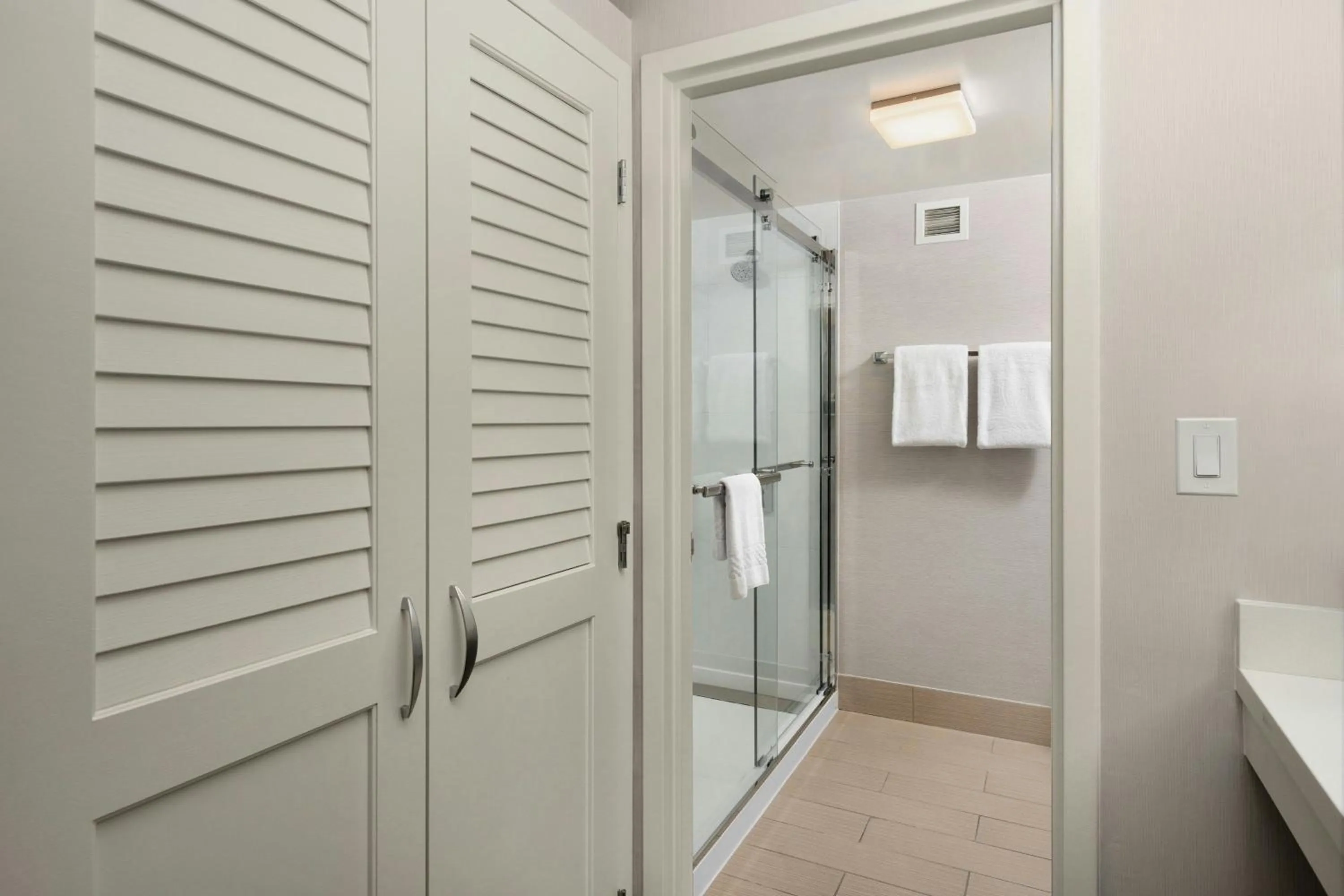 Bathroom in Courtyard by Marriott Portland Beaverton