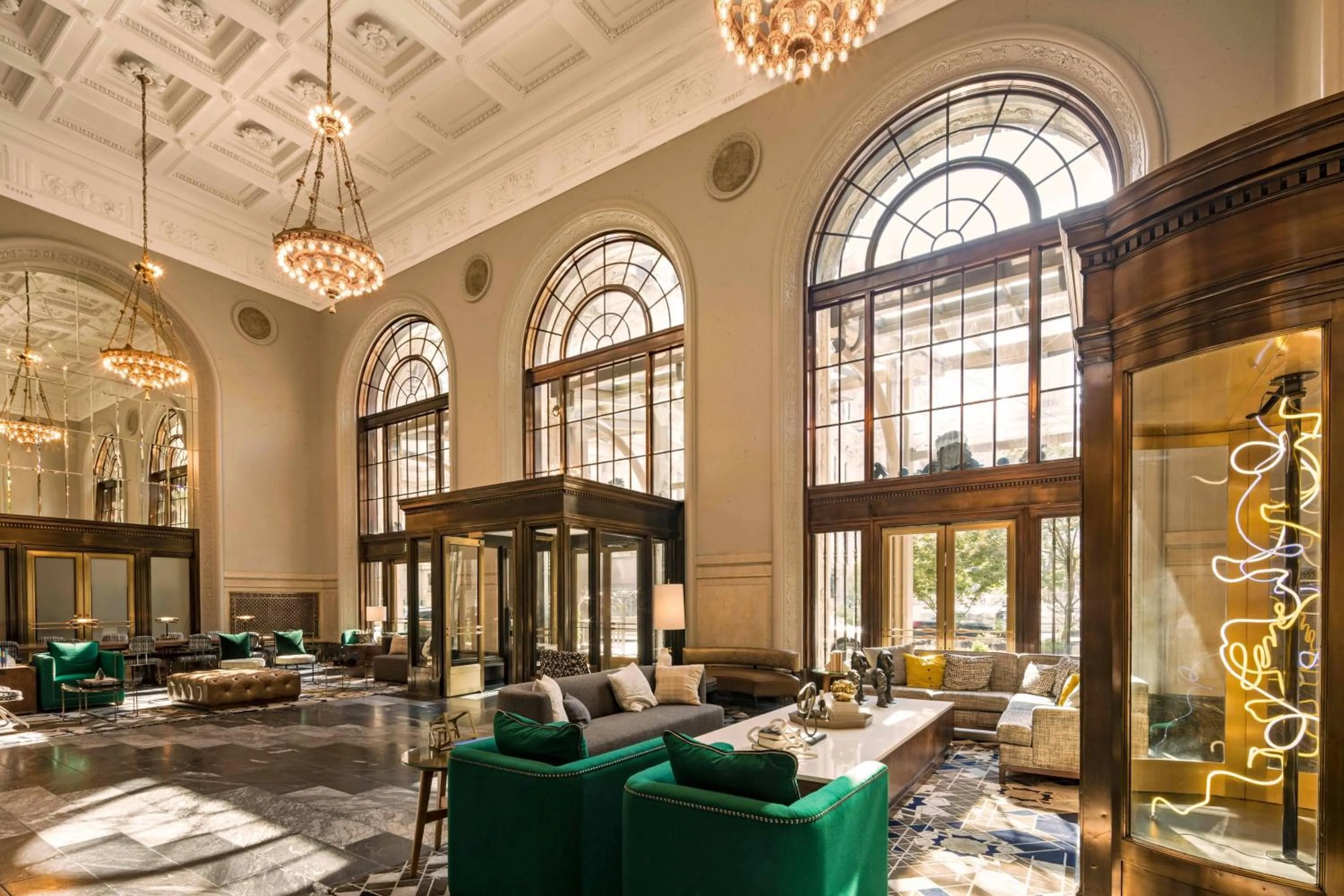 Lobby or reception in The Notary Hotel, Philadelphia, Autograph Collection