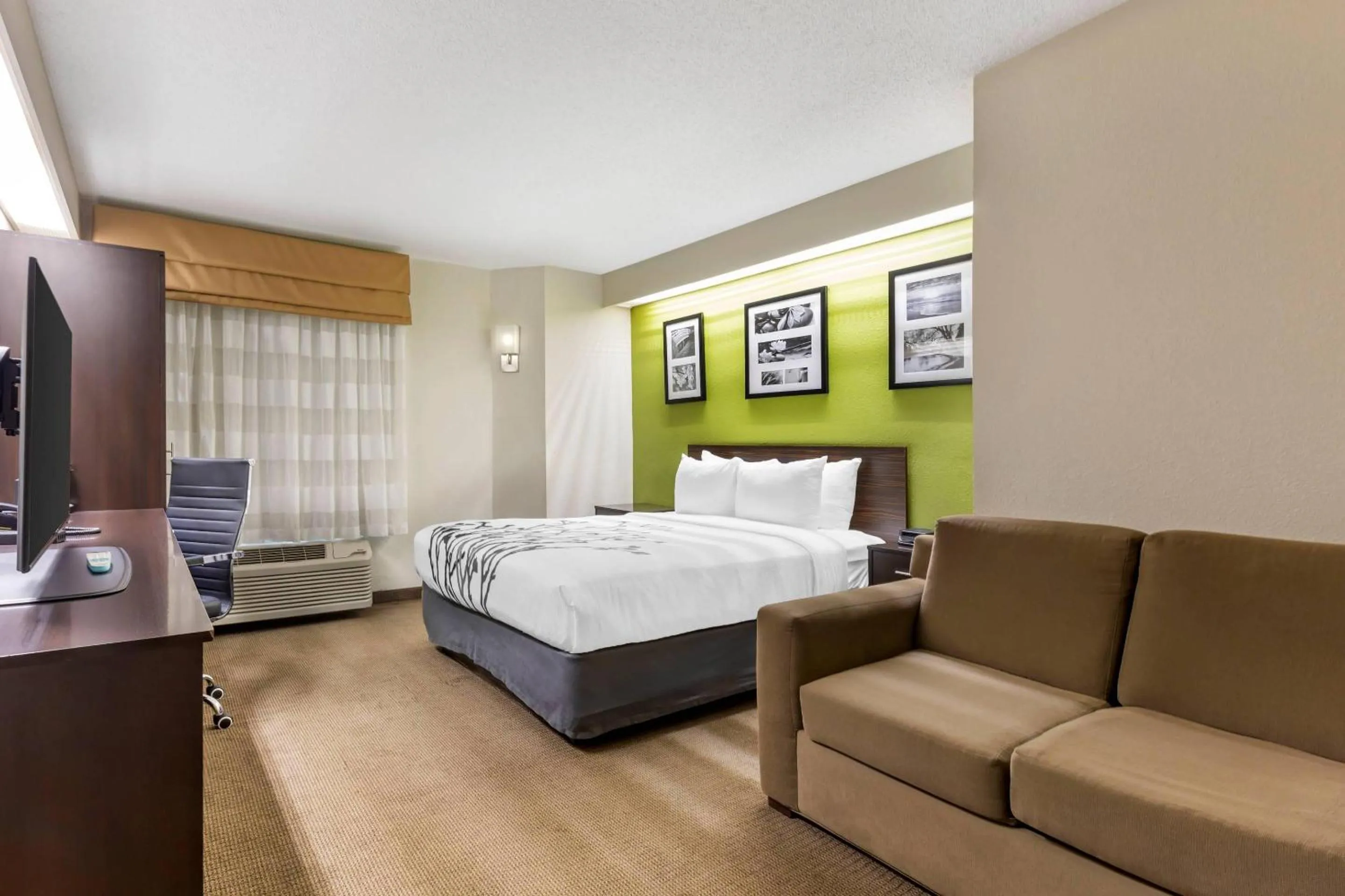 Bedroom, Bed in Sleep Inn at Greenville Convention Center