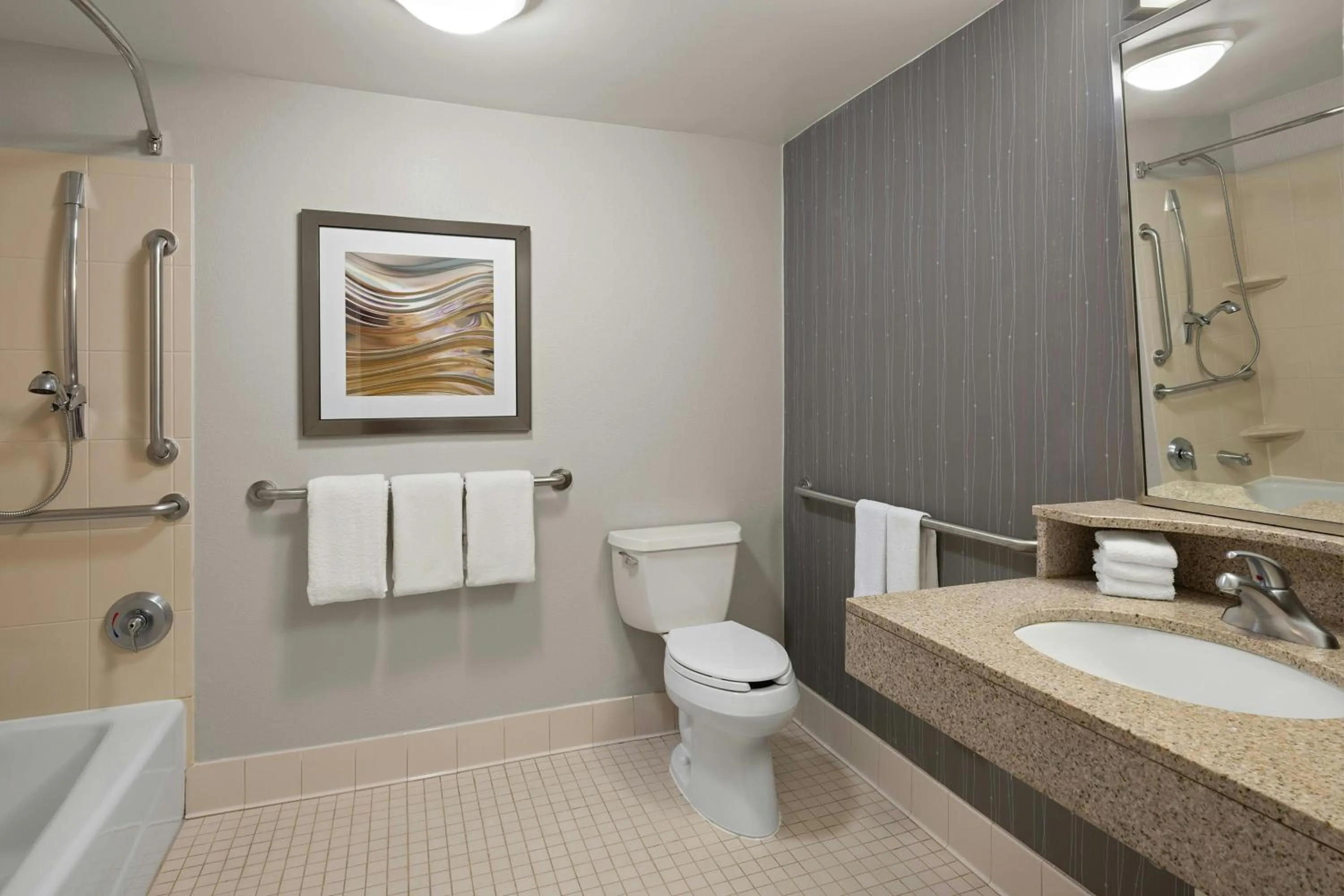 Bathroom in Courtyard by Marriott Rockford