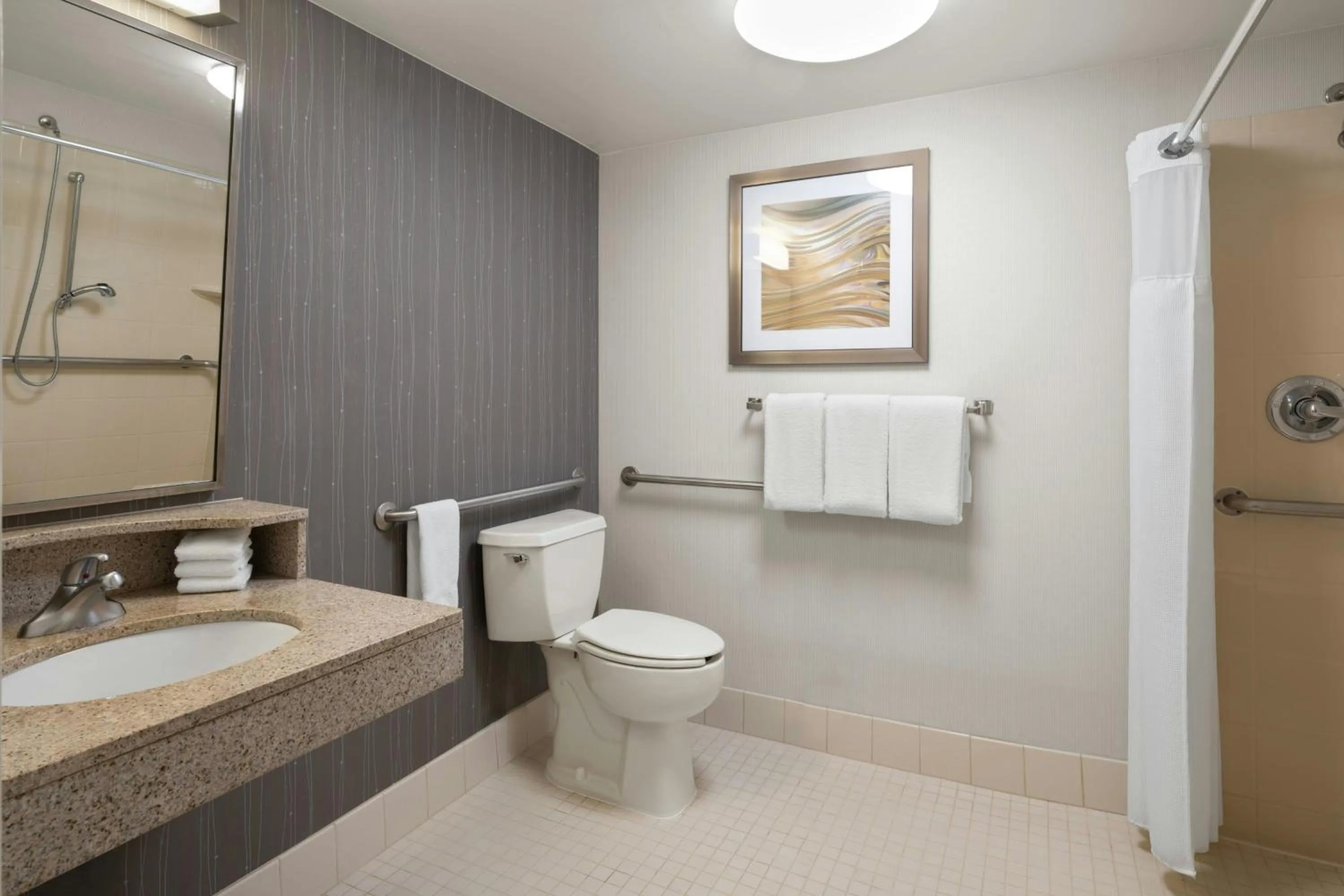Bathroom in Courtyard by Marriott Rockford