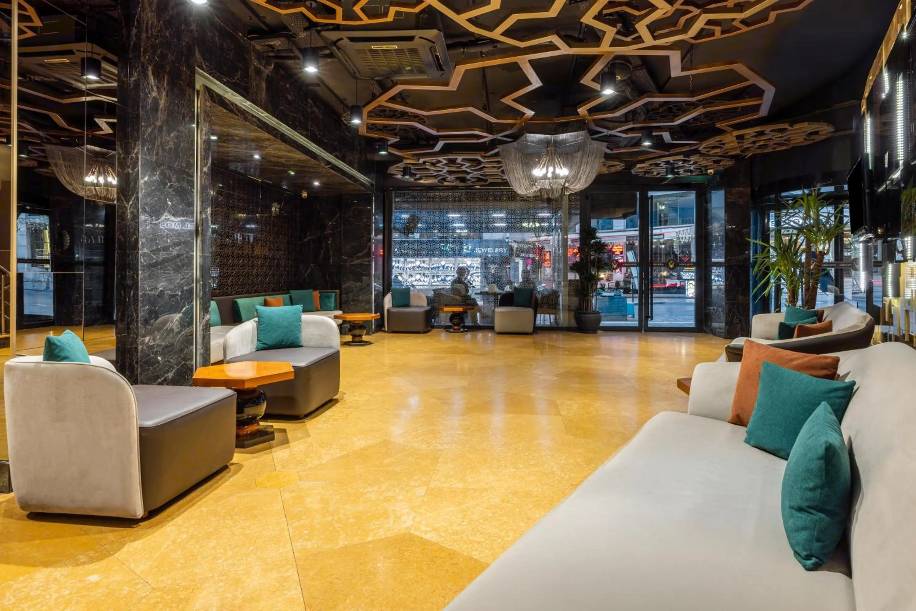 Seating area in AHC Old City Hotel