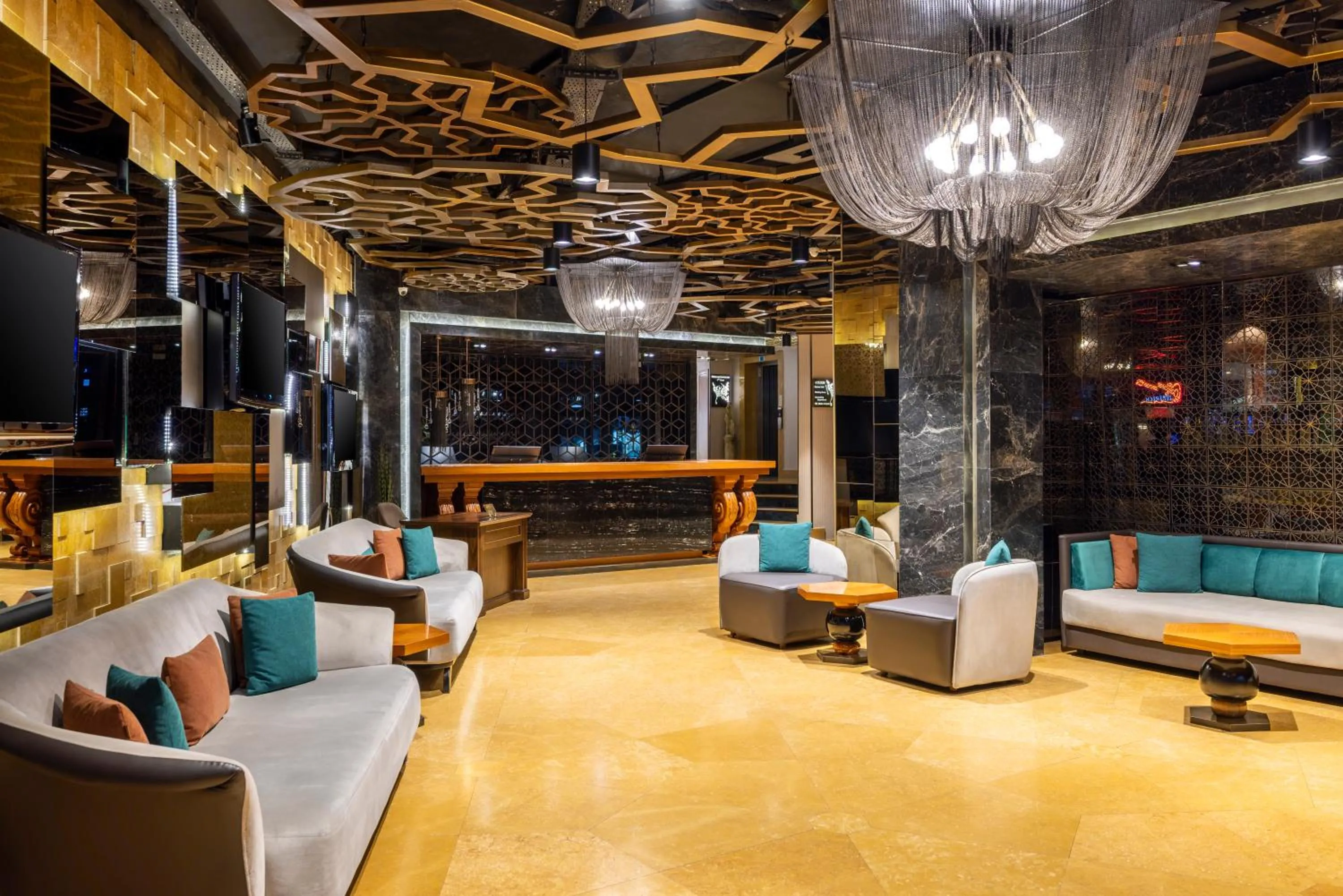 Seating area in AHC Old City Hotel