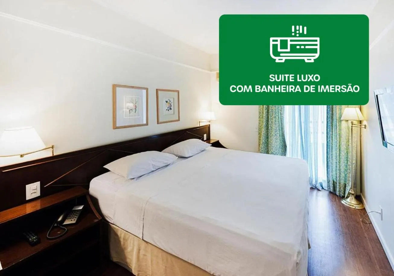 Bedroom, Bed in Hotel Nacional Inn Cambuí Campinas Residence