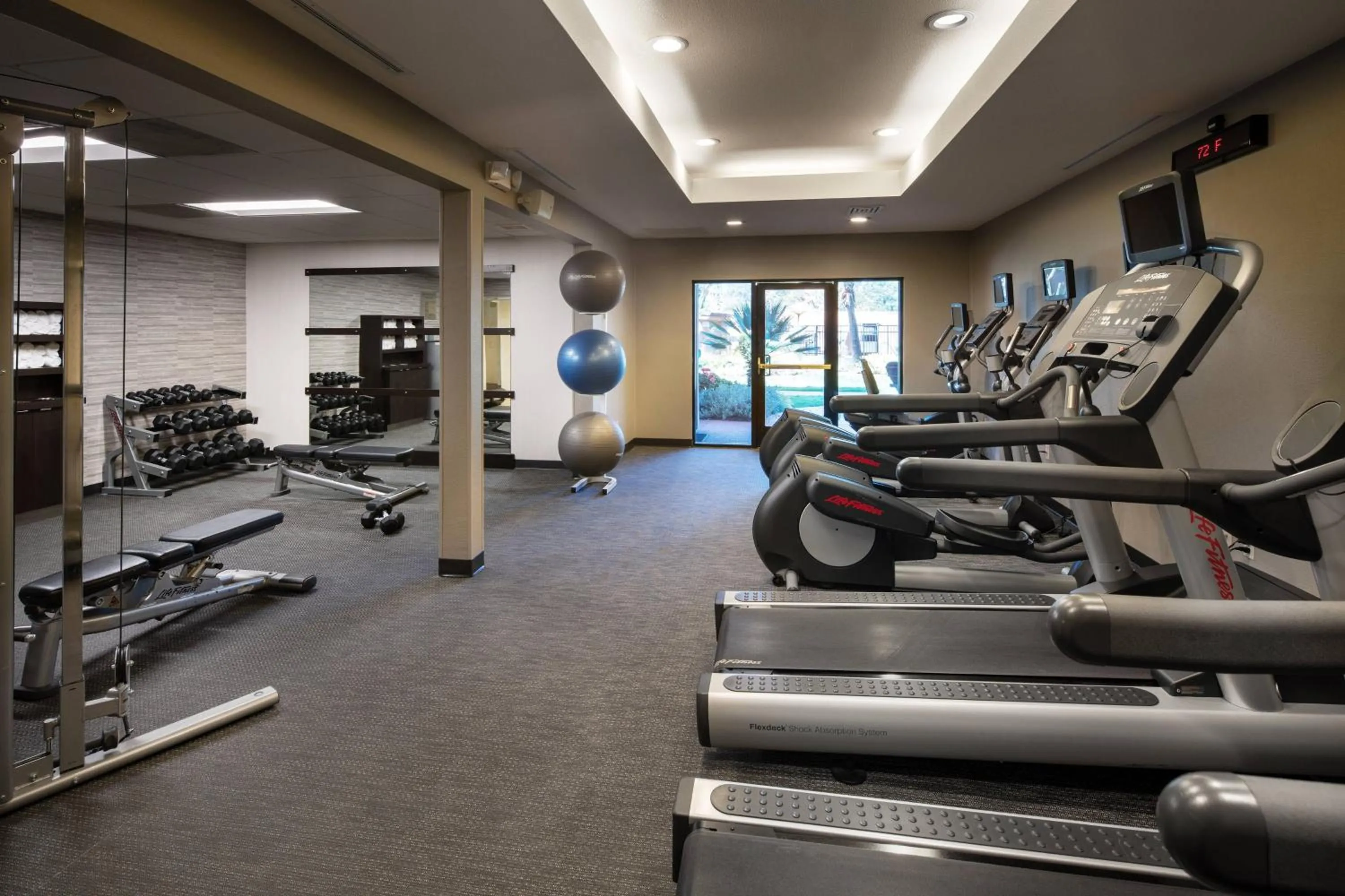 Fitness centre/facilities in Courtyard Milpitas Silicon Valley
