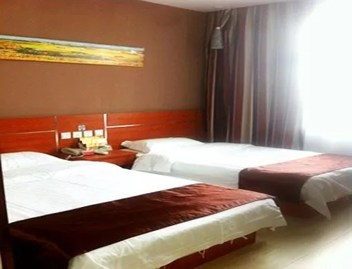 Bed in Thank Inn Chain Hotel Jiangsu Yancheng Jianhu Guanhua Road