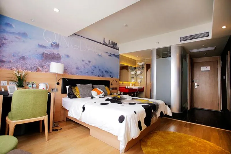 Bed in Thank Inn Plus Hotel Shandong Qingdao Development Zone Xiangjiang Road Changjiang Shopping Mall
