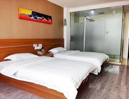 Bed in Thank Inn Chain Hotel Hubei Wuhan Dongxihu District Jinghe Street