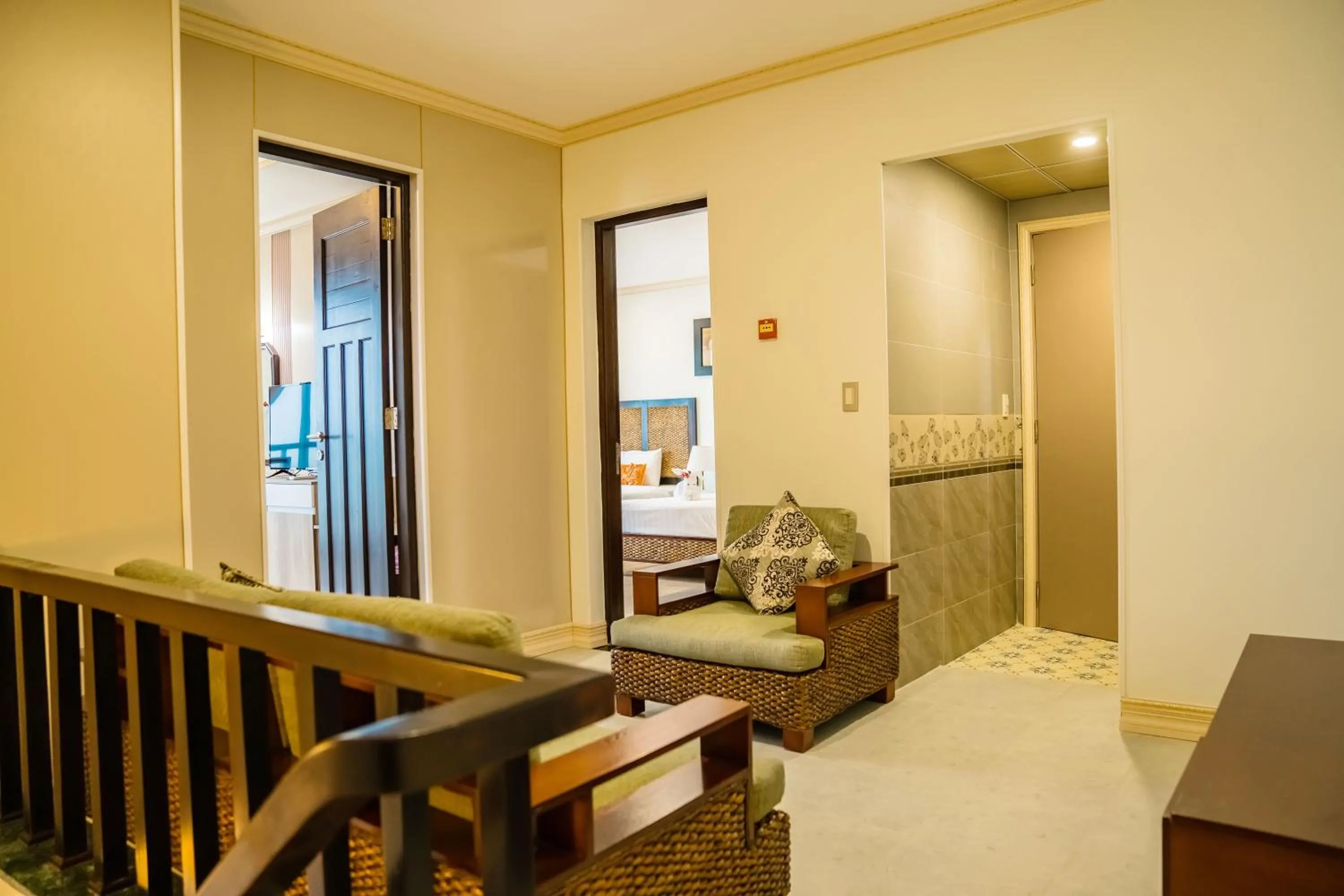 Bed in Lotus Muine Resort & Spa