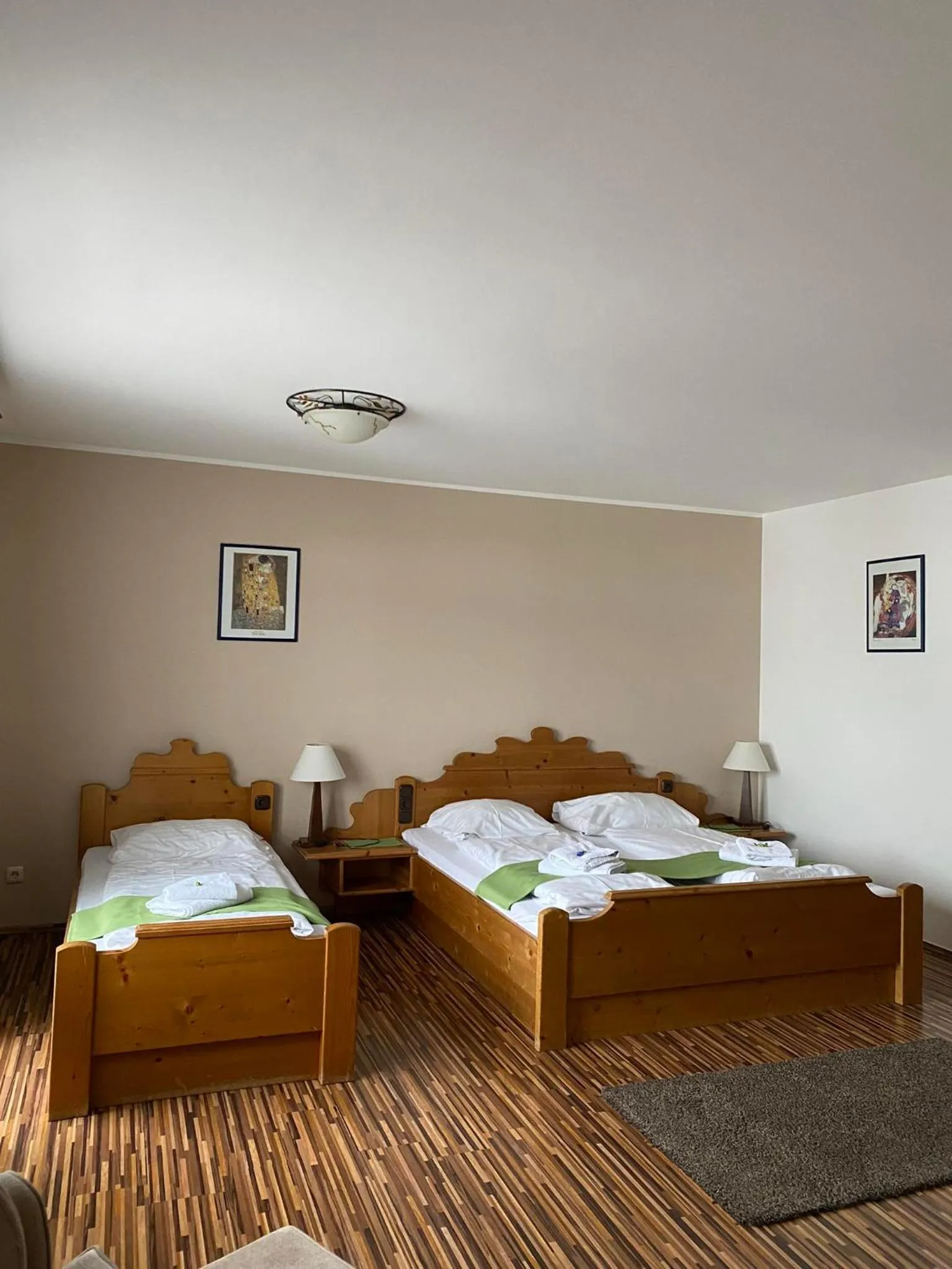 Bed in Hotel Aquamarin