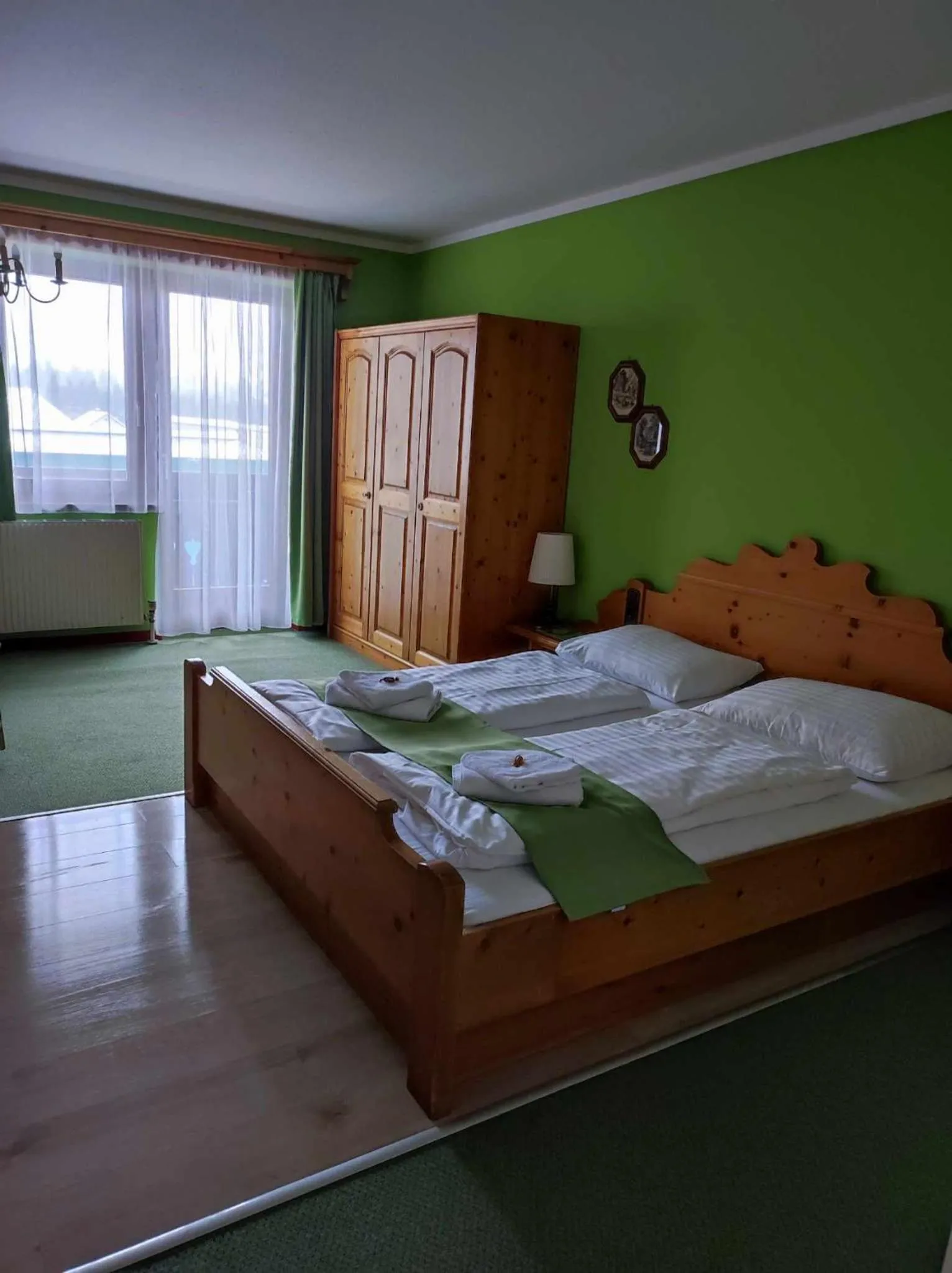 Bed in Hotel Aquamarin