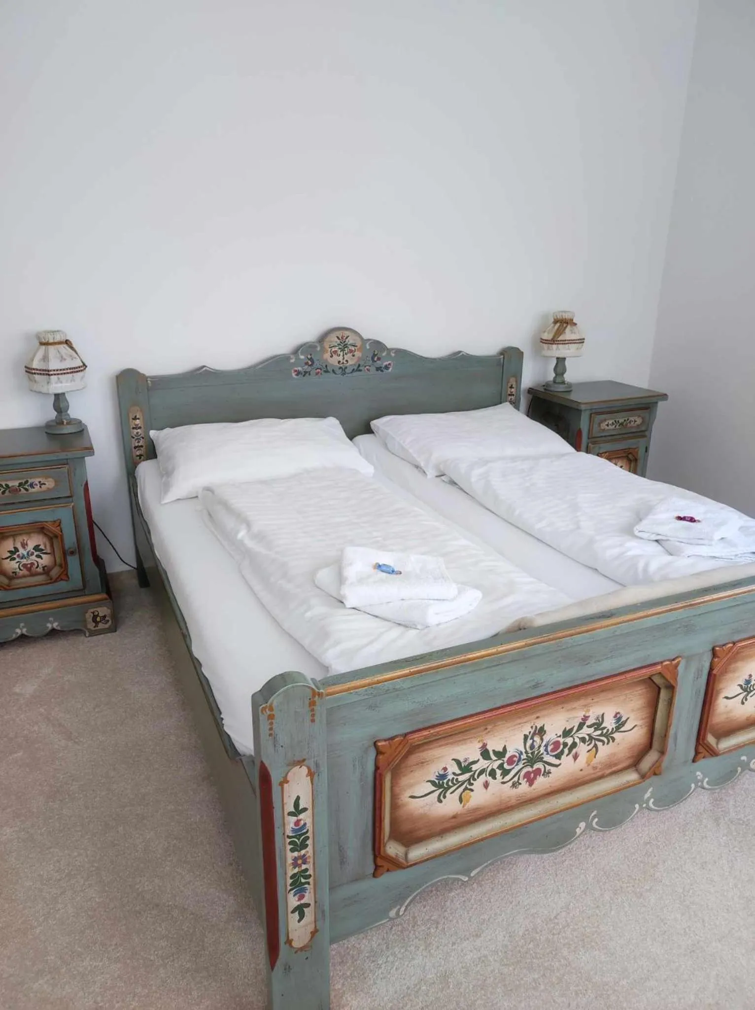 Bed in Hotel Aquamarin