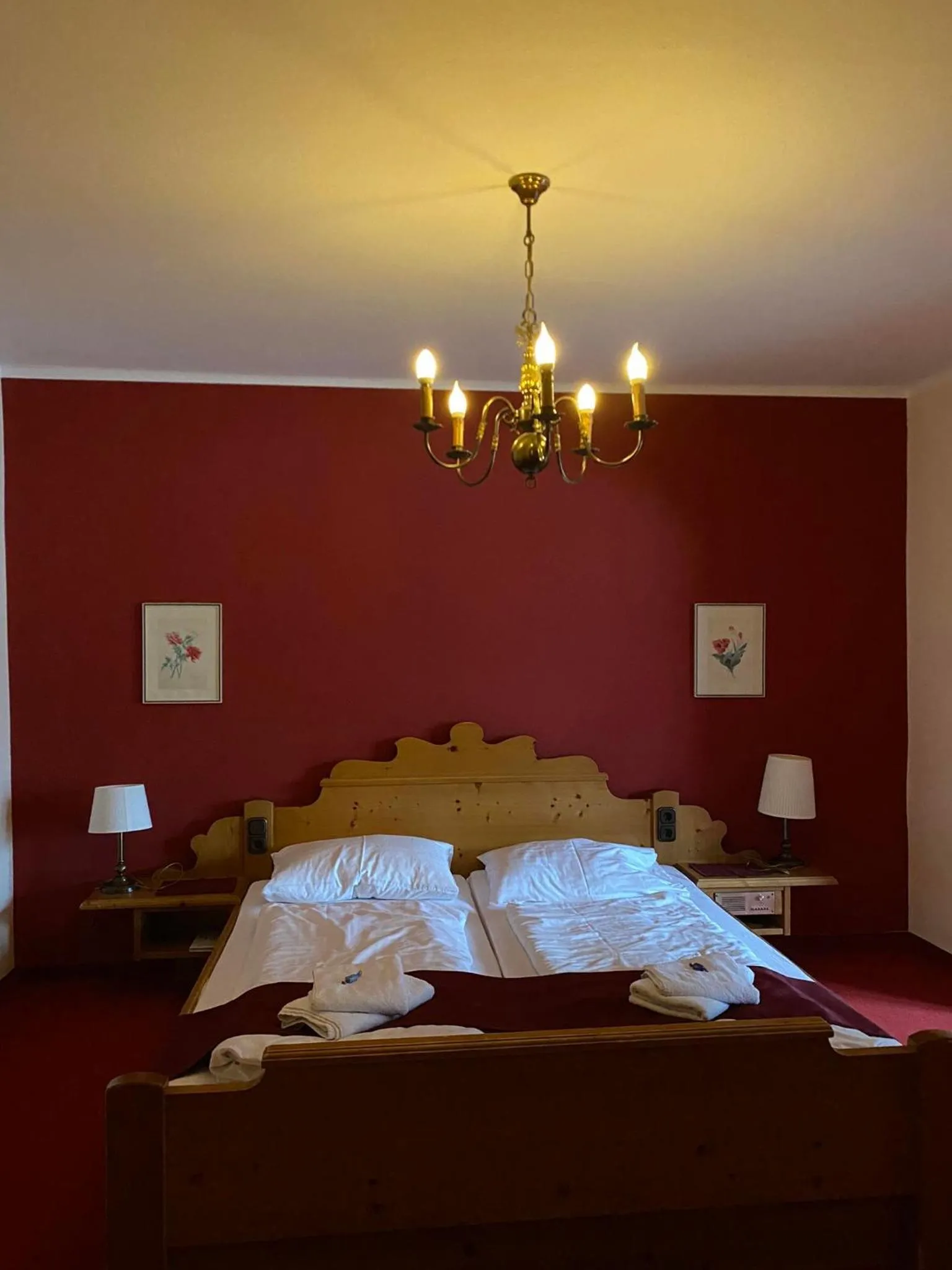 Bed in Hotel Aquamarin