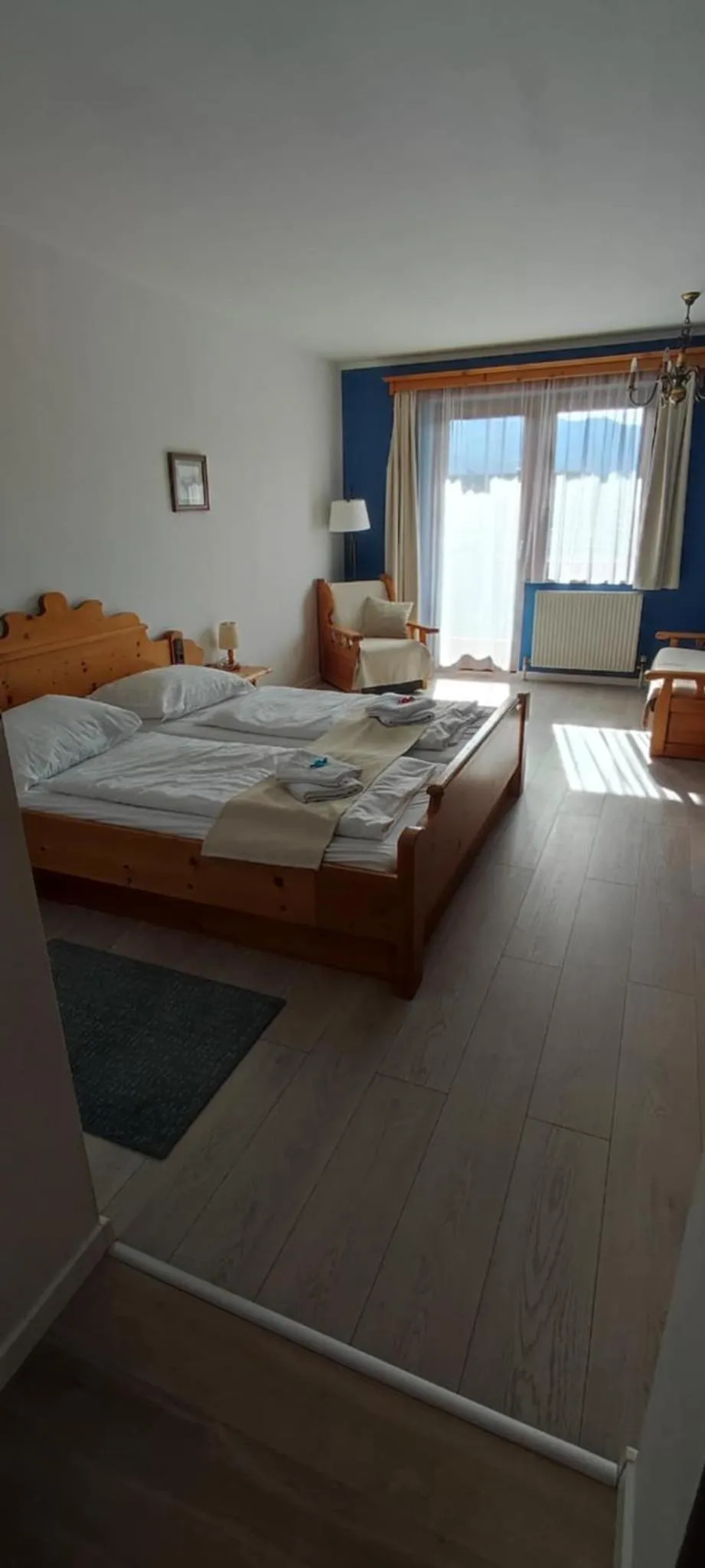 Bed in Hotel Aquamarin