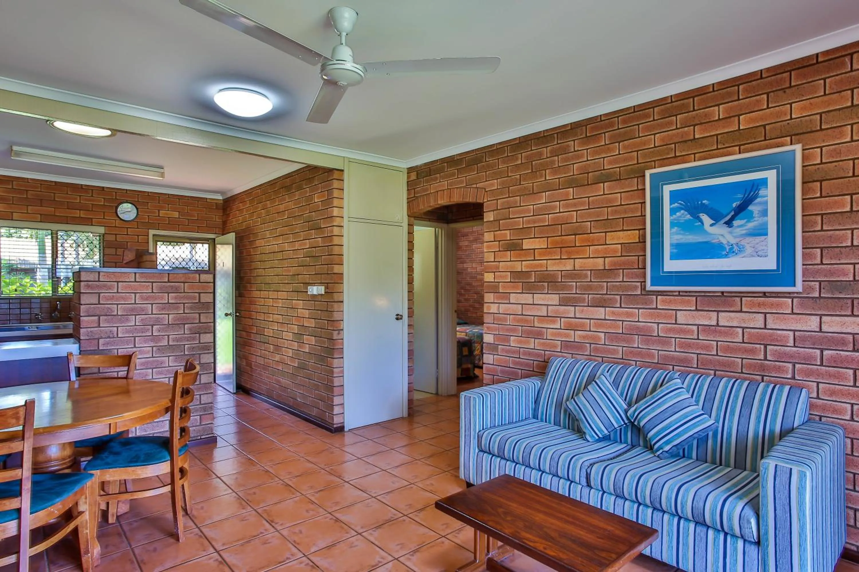Living room in Bayside Holiday Apartments