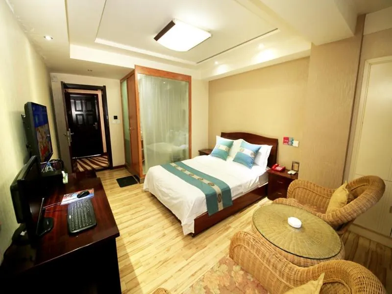 Bed in Thank Inn Chain Hotel Gansu Wuwei Fenghuang Road