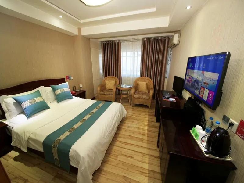 Bed in Thank Inn Chain Hotel Gansu Wuwei Fenghuang Road