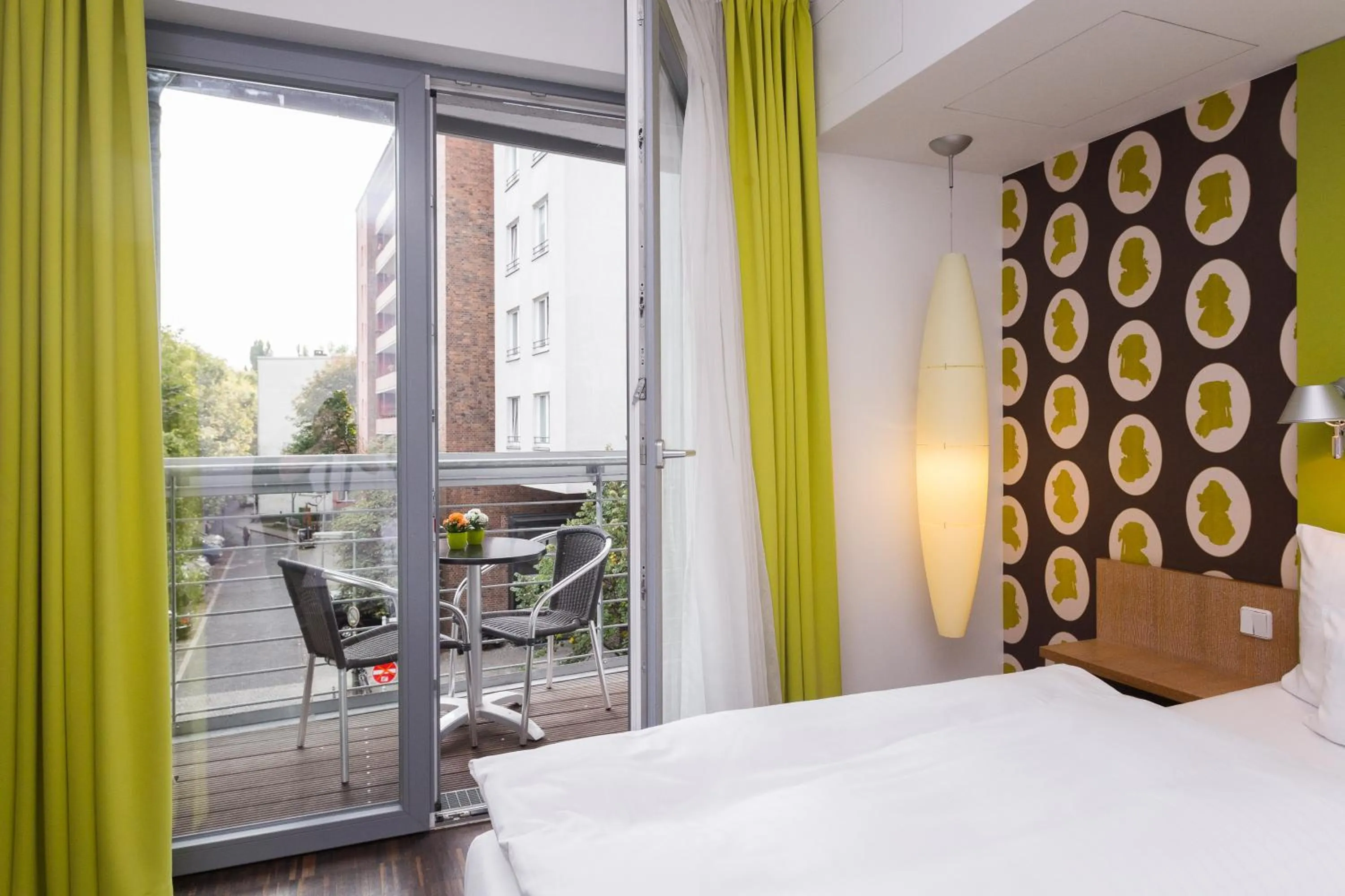 Balcony/Terrace, Bed in Grimm's Berlin Mitte