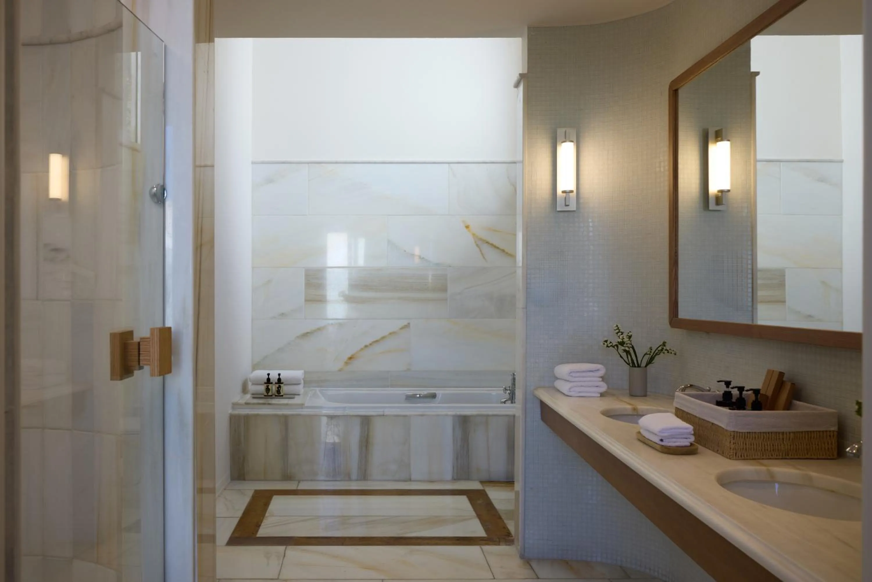 Bathroom in Elounda Gulf Villas by Sandglass