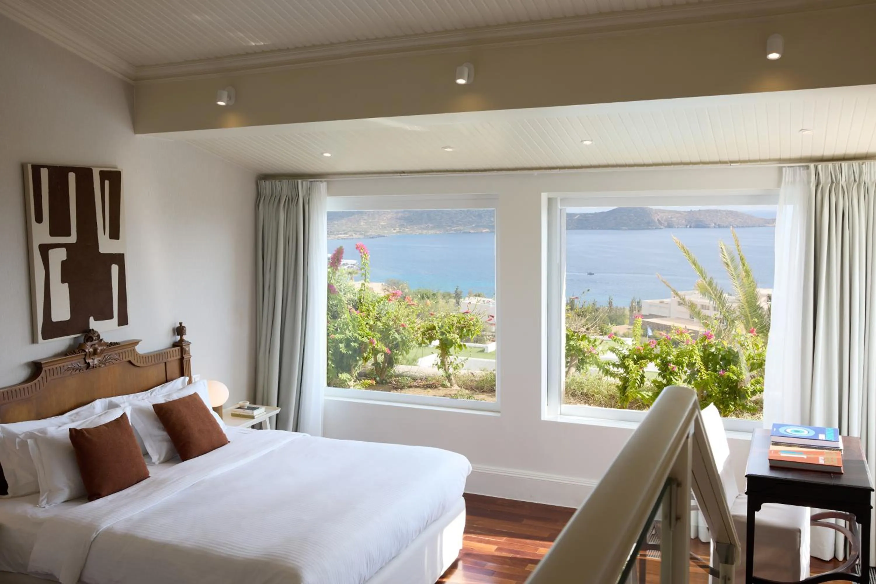Bed in Elounda Gulf Villas by Sandglass
