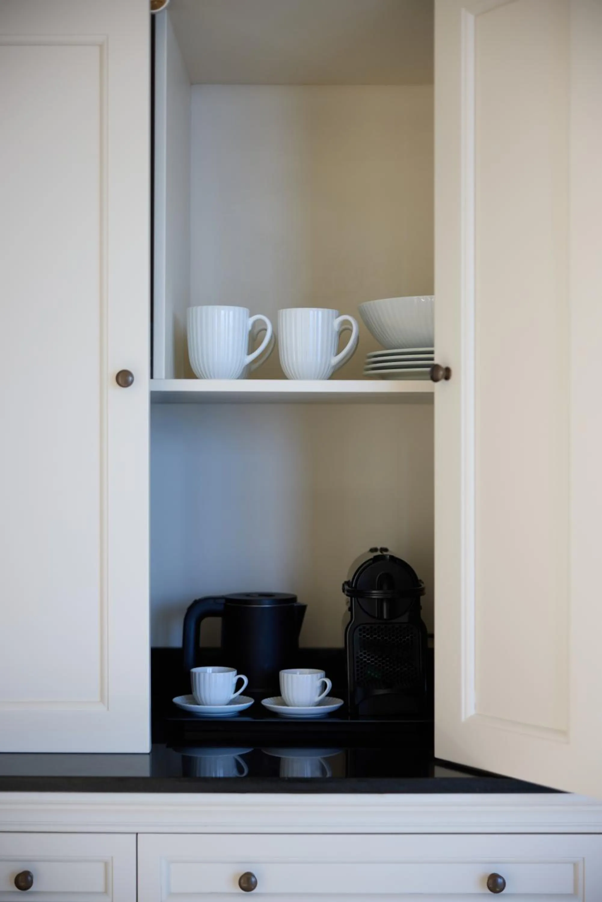 Kitchen or kitchenette in Elounda Gulf Villas by Sandglass