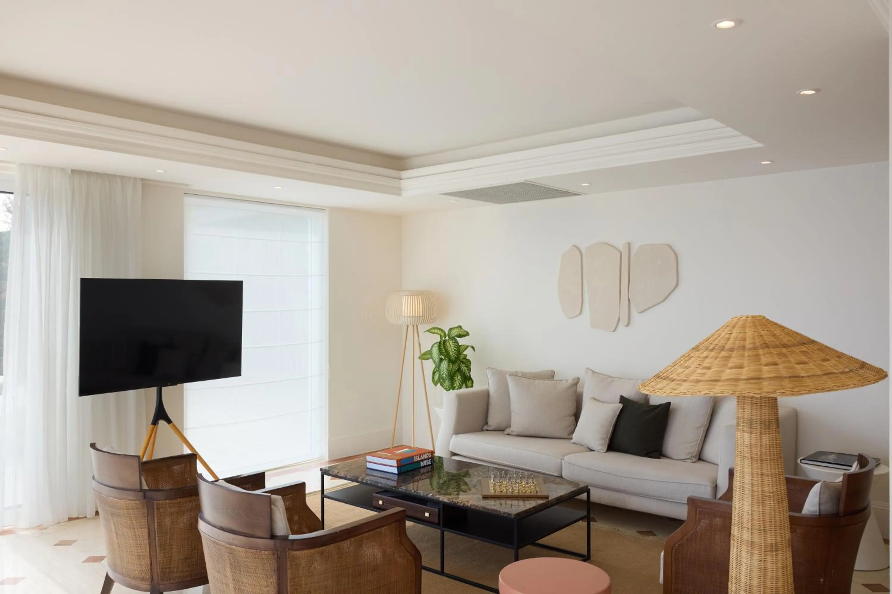 Living room in Elounda Gulf Villas by Sandglass