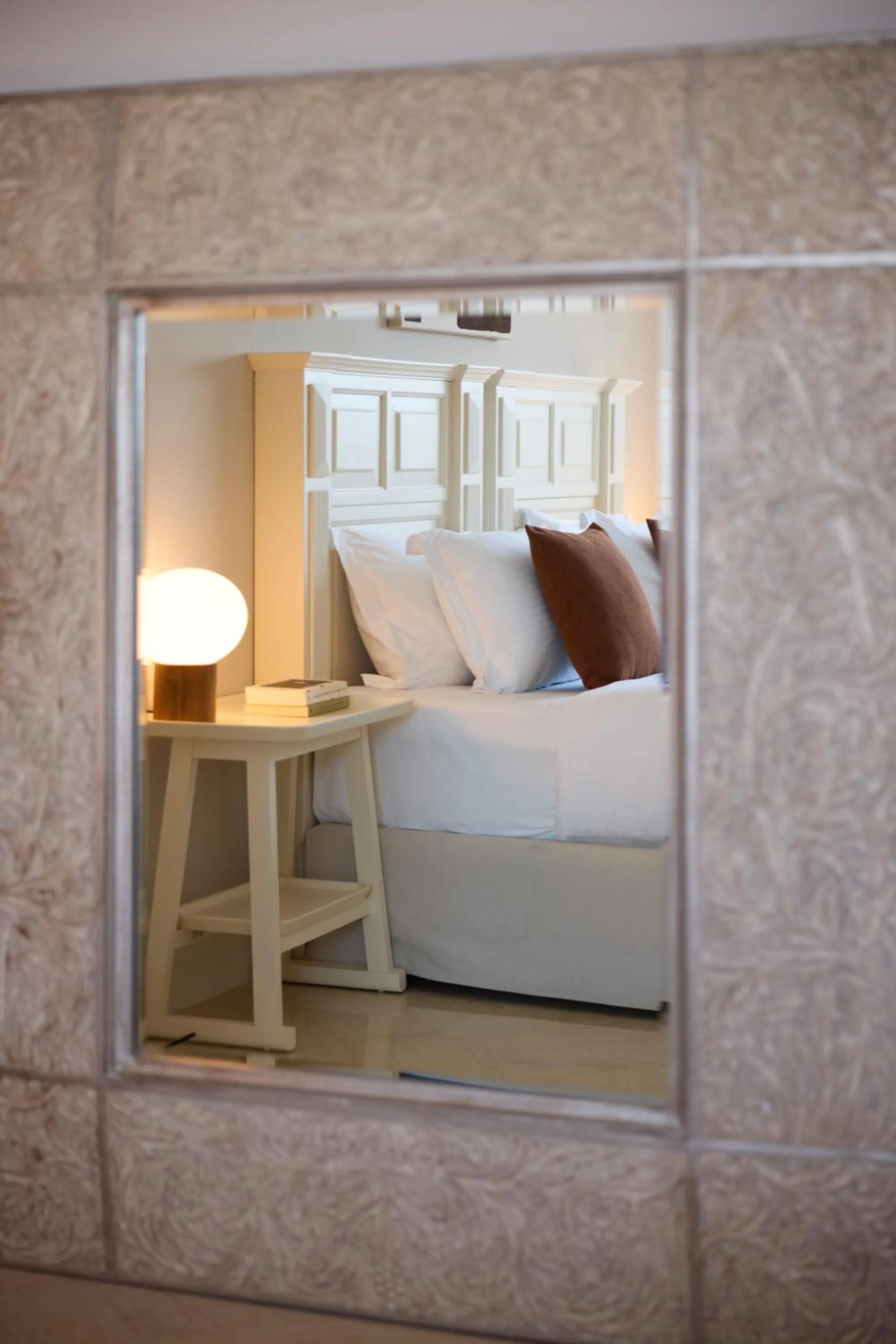 Bed in Elounda Gulf Villas by Sandglass