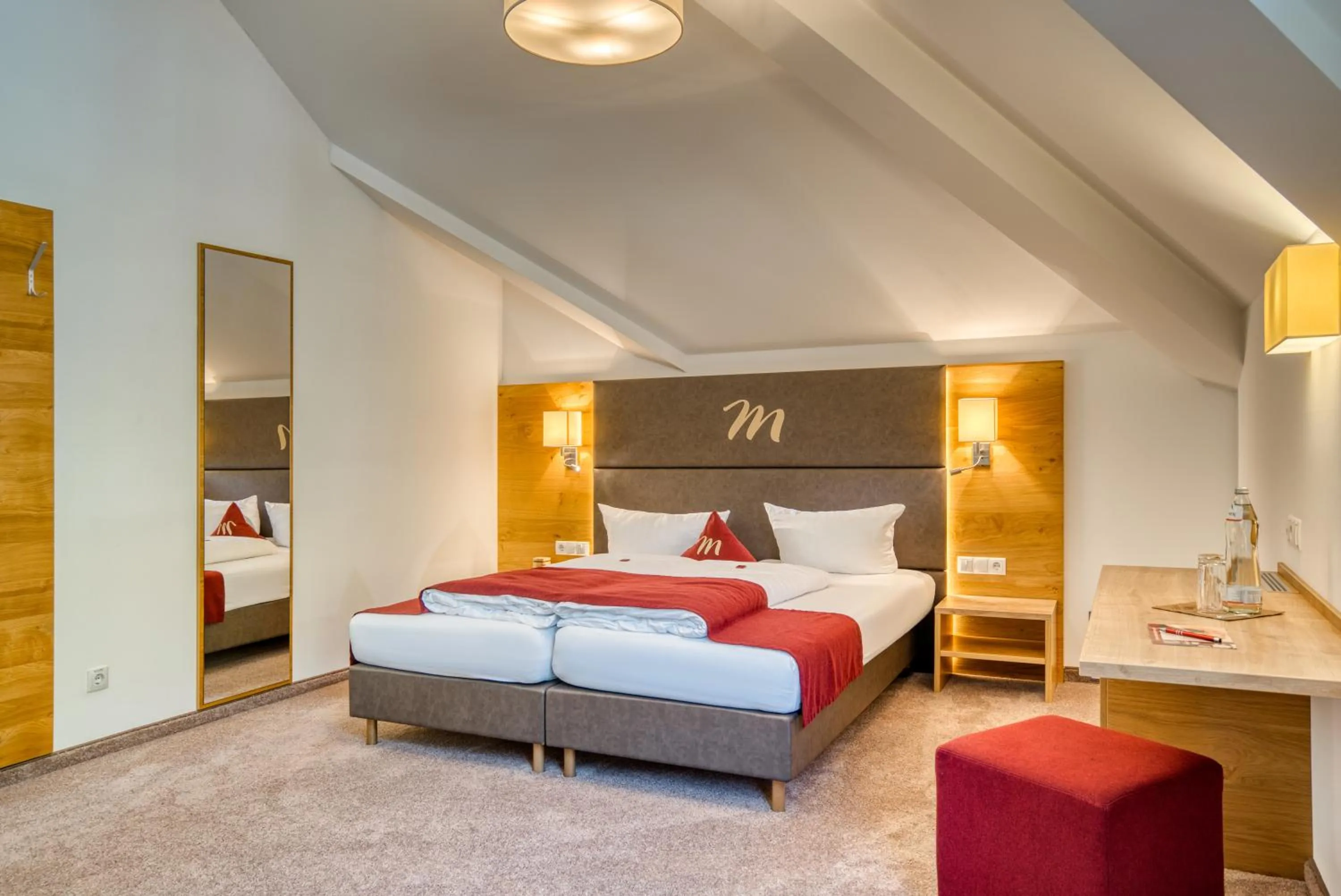 Bed in Mallaun Hotel.Erlebnis