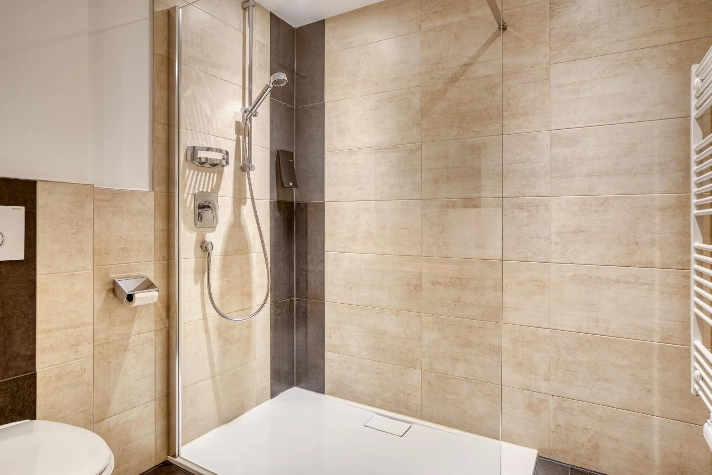 Shower in Mallaun Hotel.Erlebnis