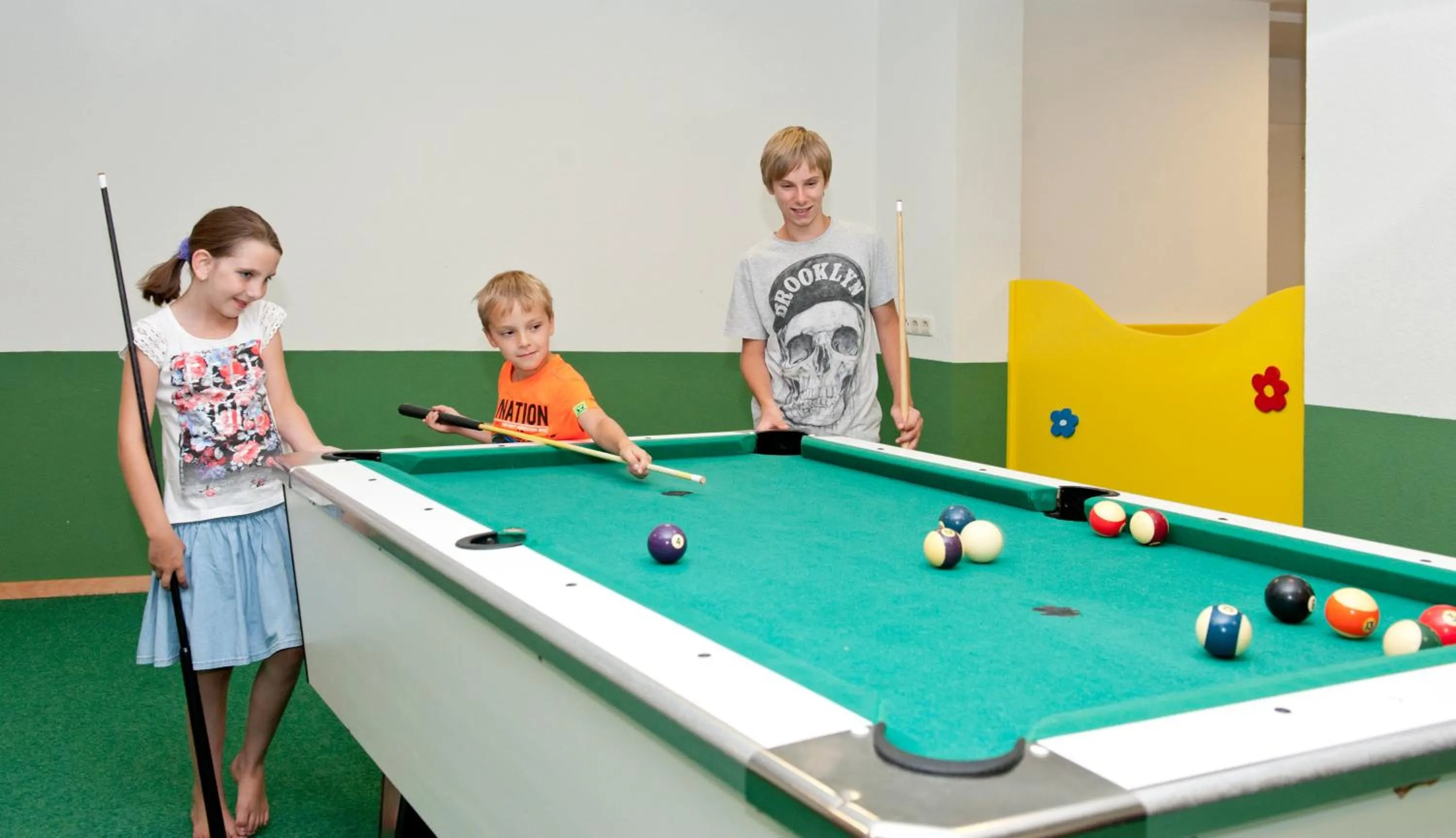 Billiard in Mallaun Hotel.Erlebnis