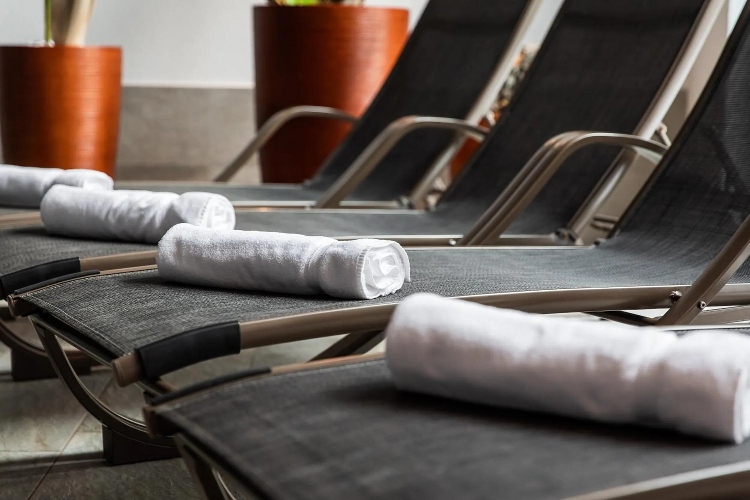 sunbed in Mallaun Hotel.Erlebnis