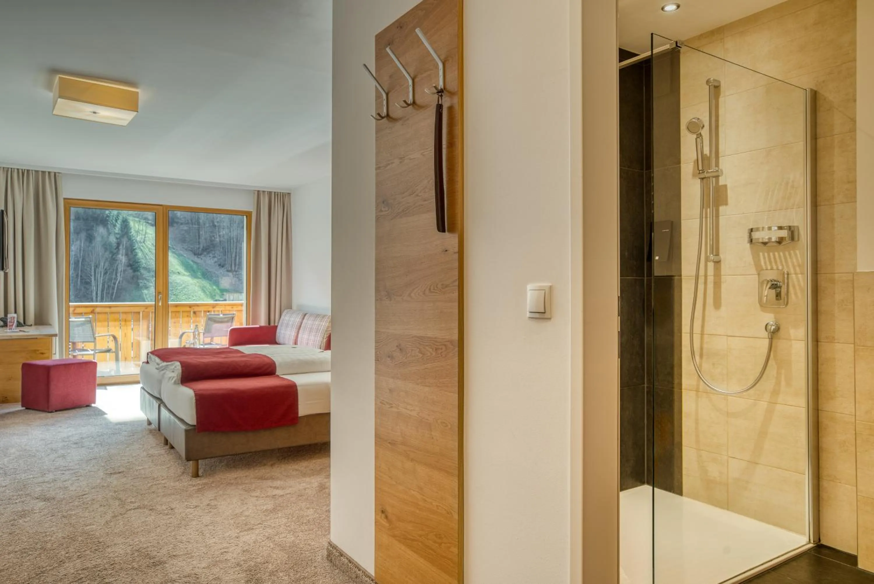 Bathroom in Mallaun Hotel.Erlebnis