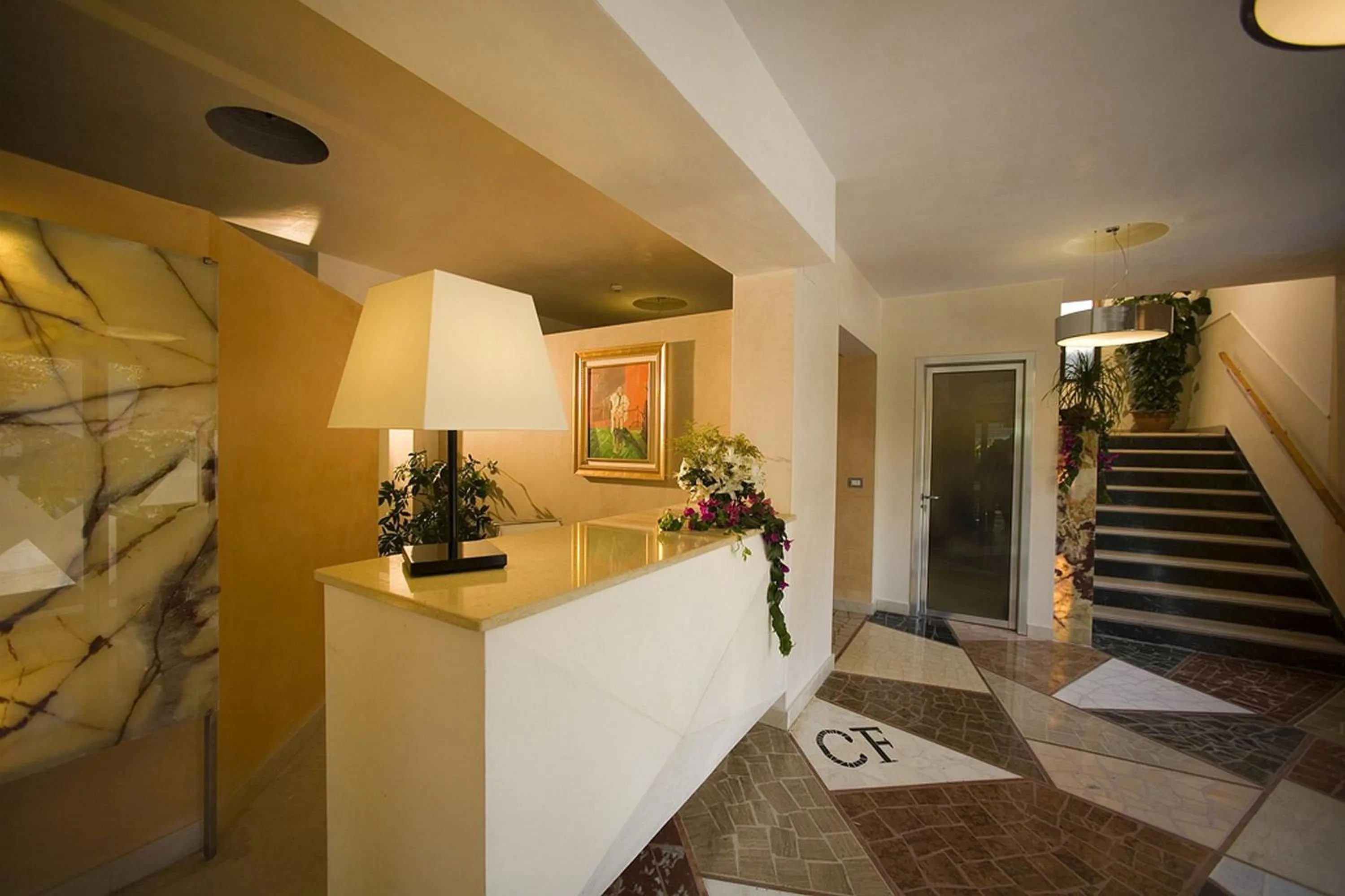 Lobby or reception in Hotel Ristorante Cavaliere