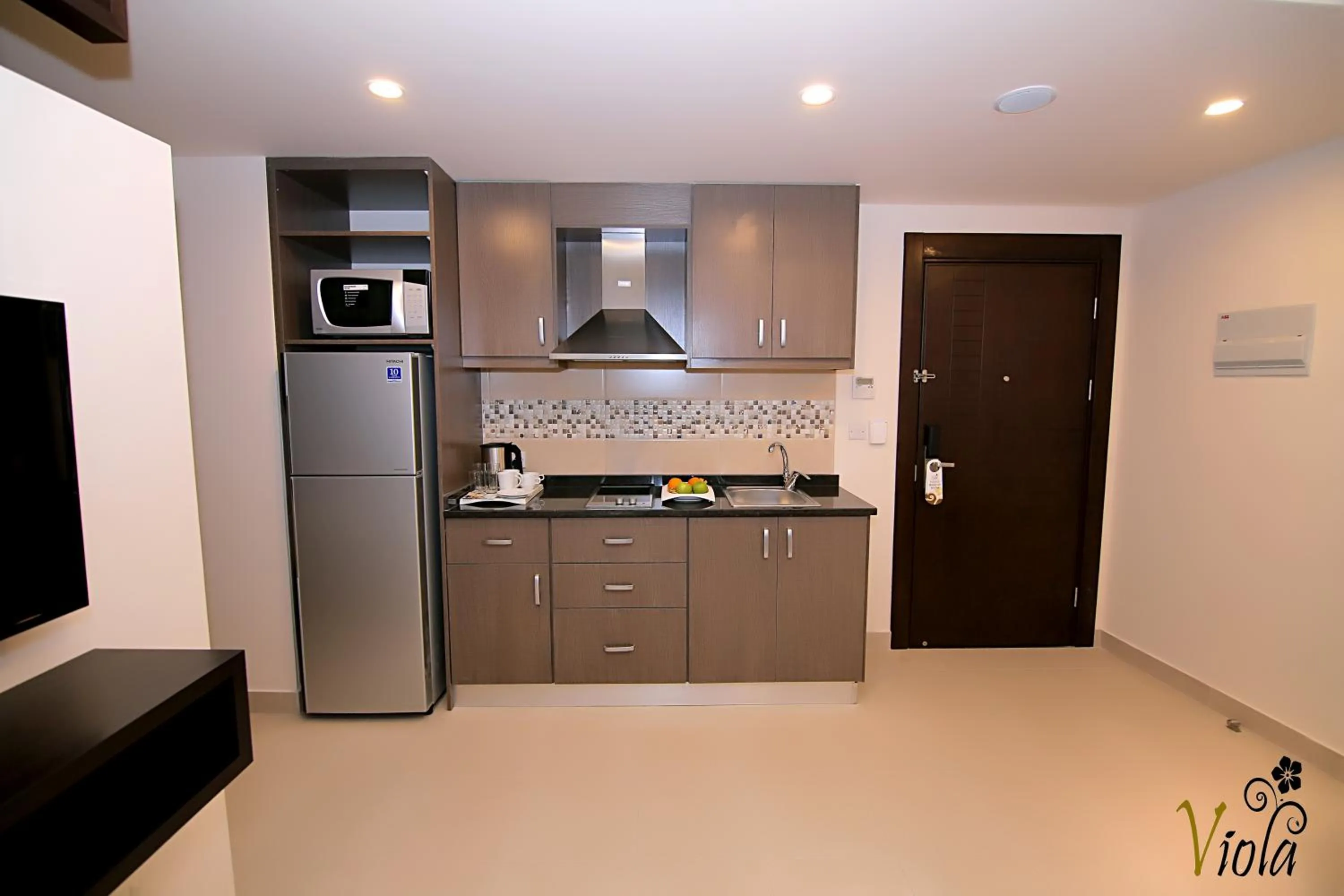 Kitchen or kitchenette in Viola Hotel Suites