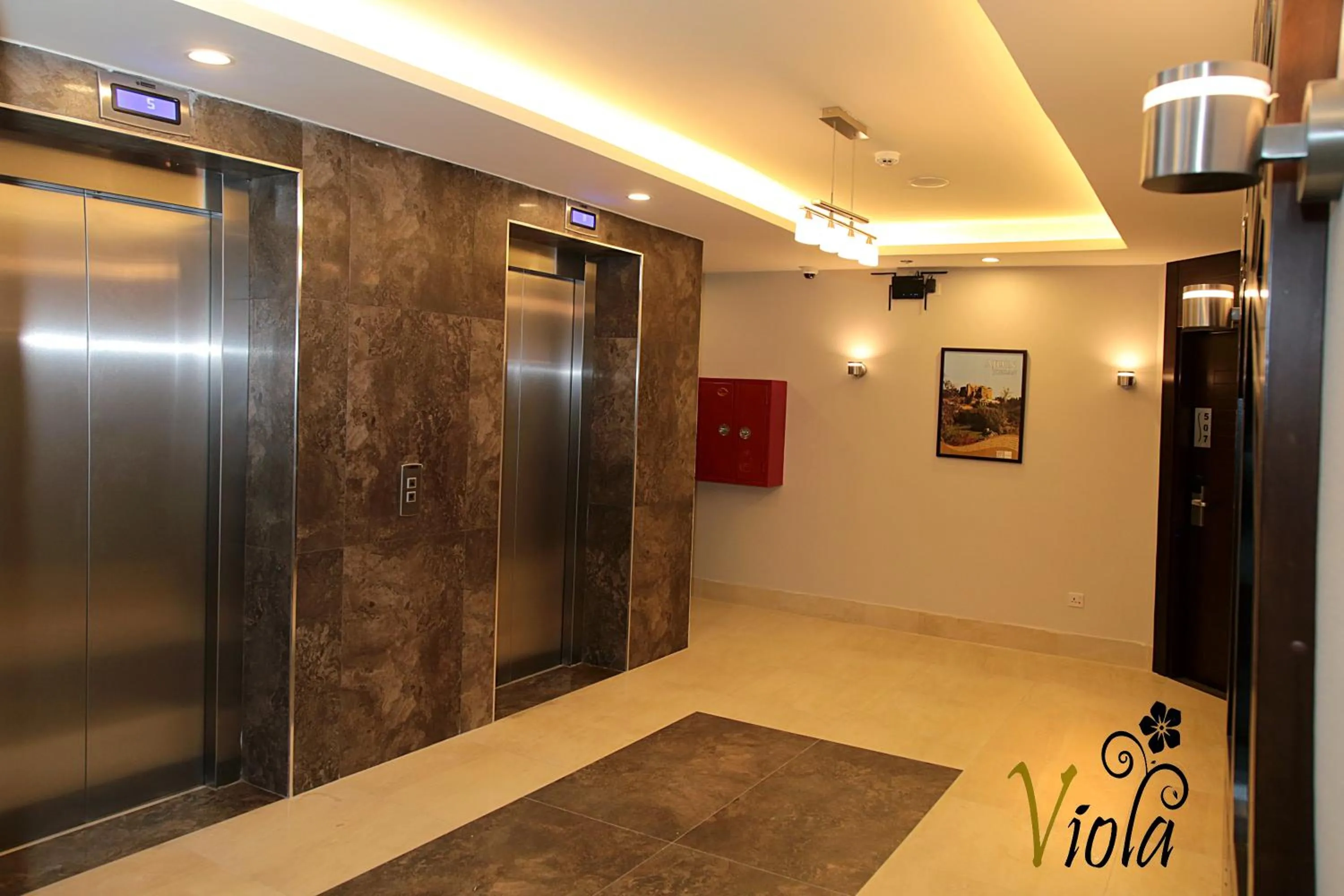 On site in Viola Hotel Suites