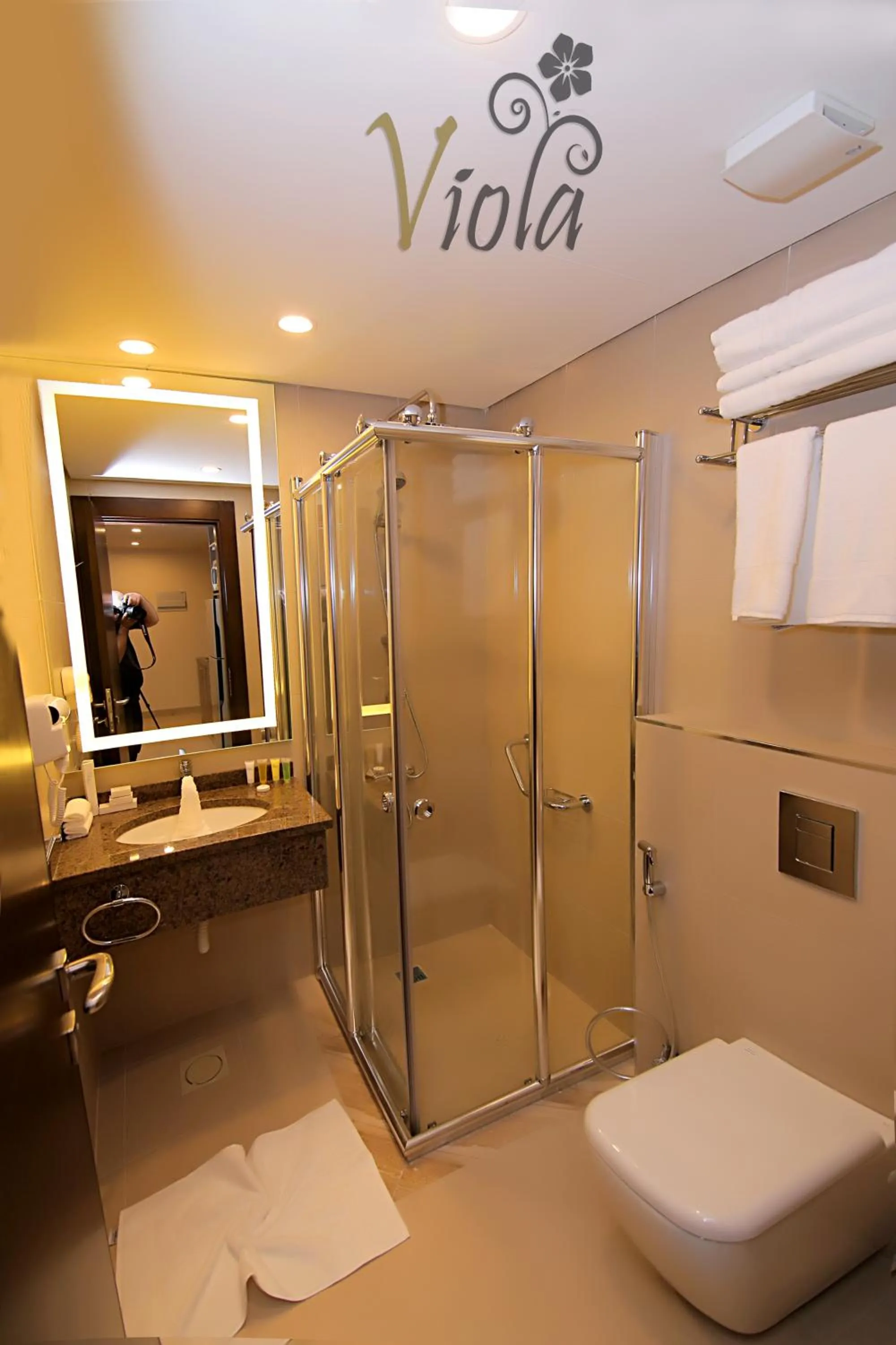 Shower in Viola Hotel Suites