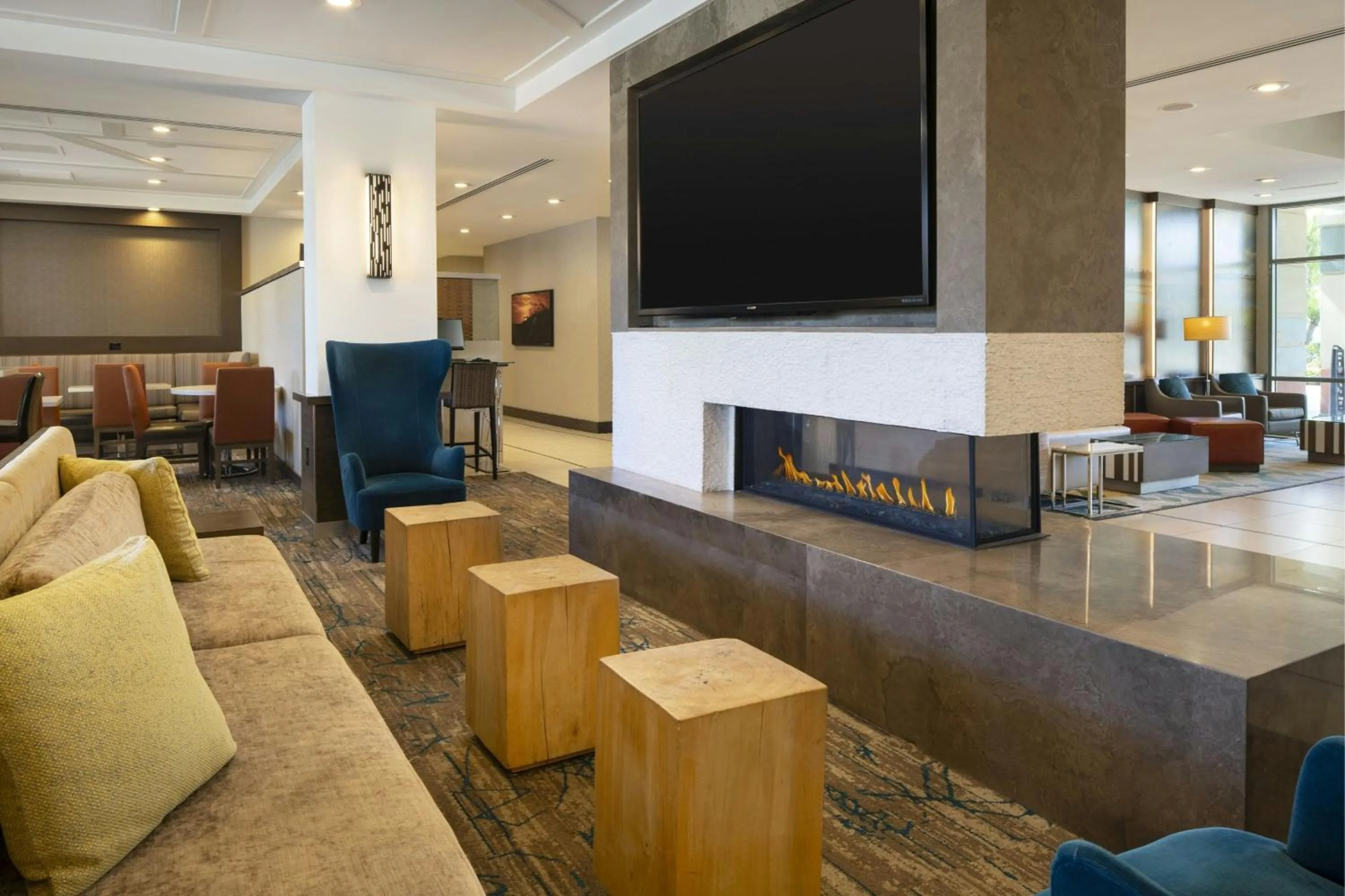 Lobby or reception in Residence Inn Irvine John Wayne Airport Orange County