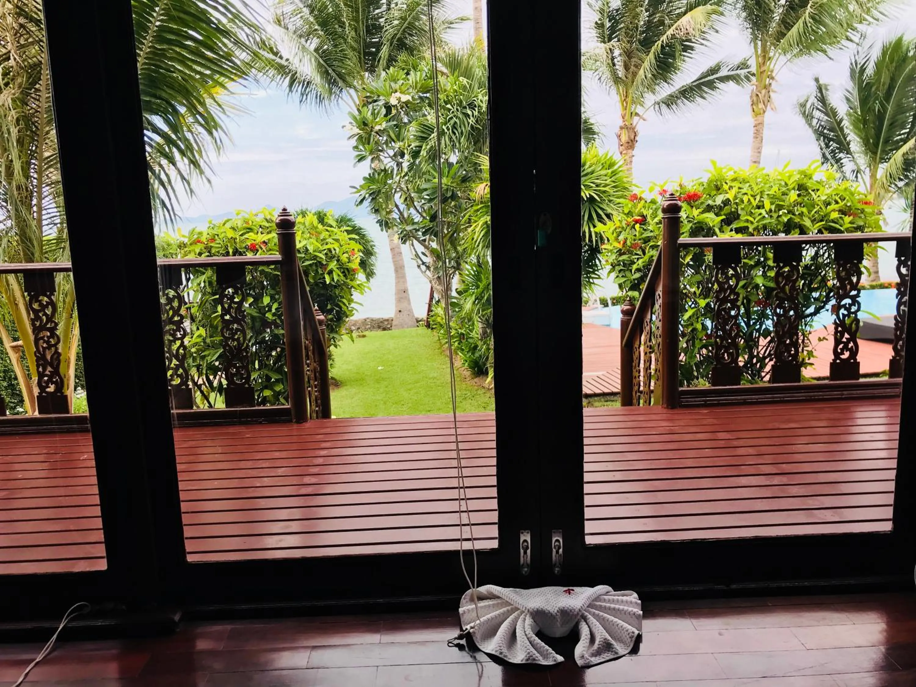 Garden view in Erawan Villa Hotel