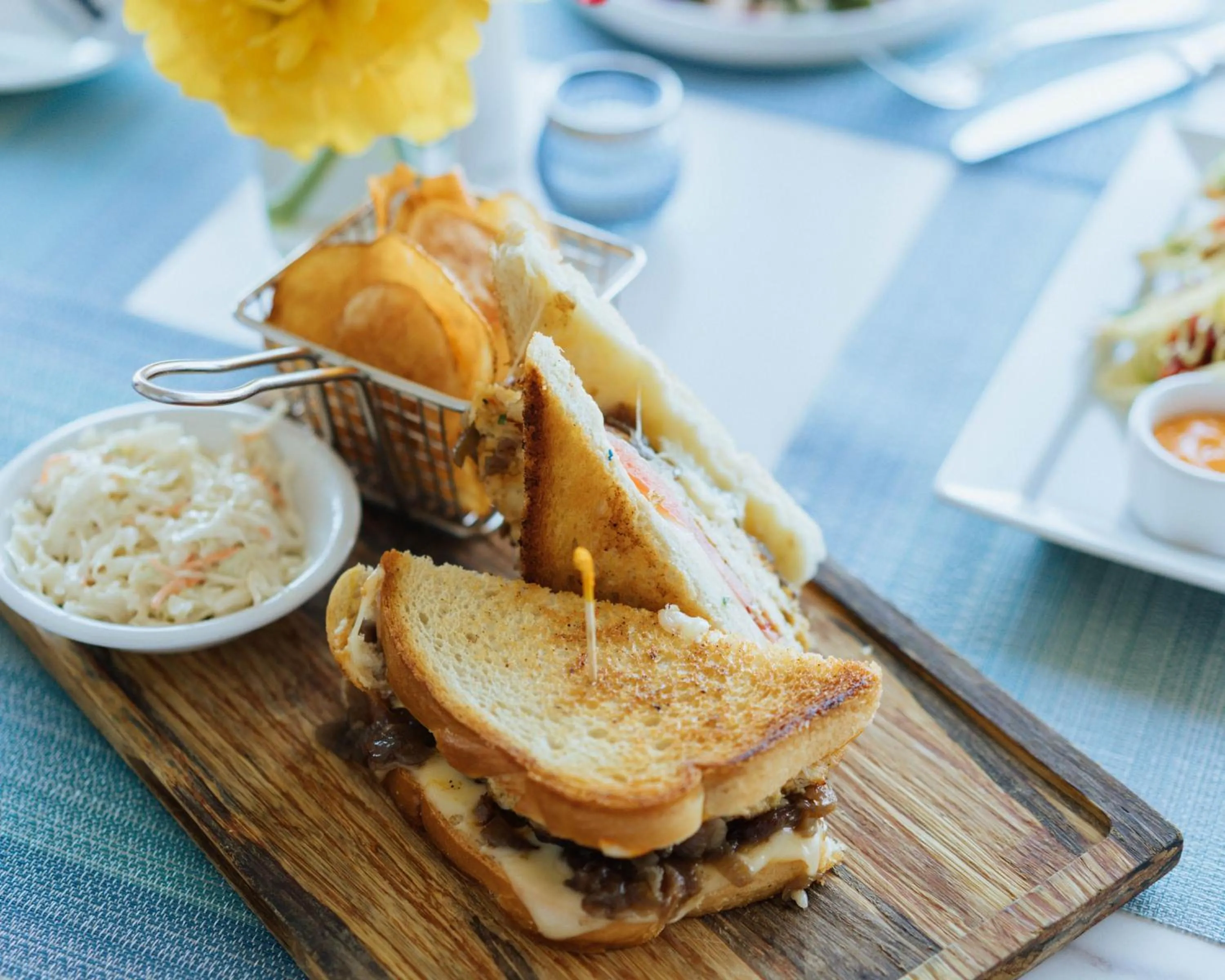 Food close-up in Oyster Point Hotel
