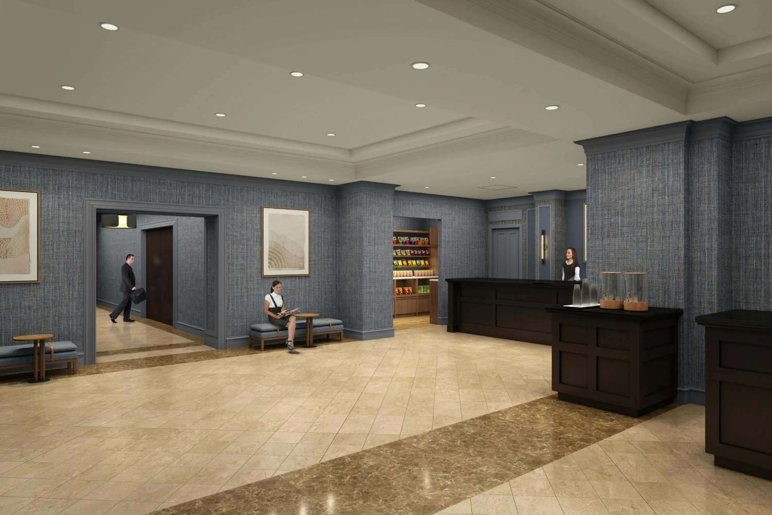 Lobby or reception in Bridgewater Marriott