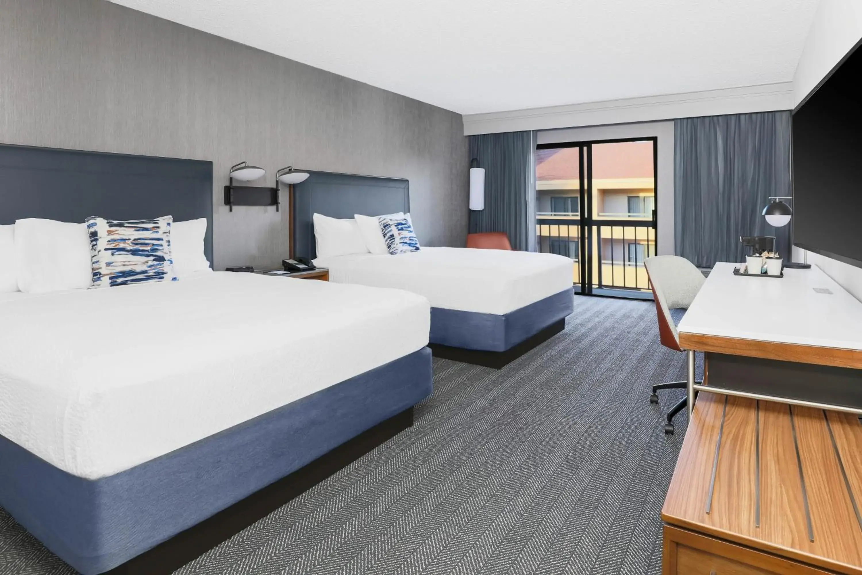 Queen Room with Two Queen Beds and Pool View in Courtyard Tucson Airport Queen Room with Two Queen Beds and Pool View in Courtyard Tucson Airport