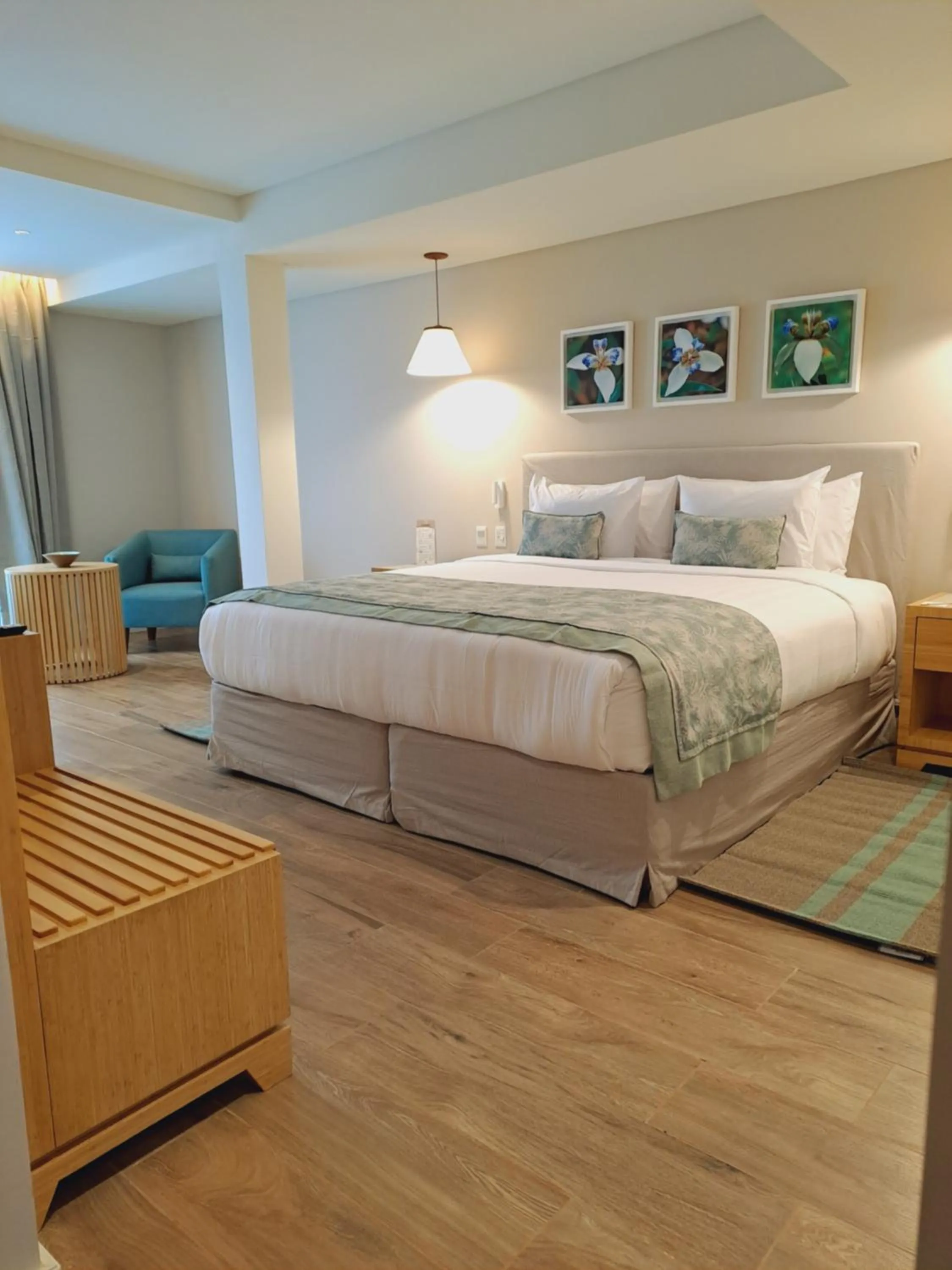 Bed in Iguazu Jungle Lodge