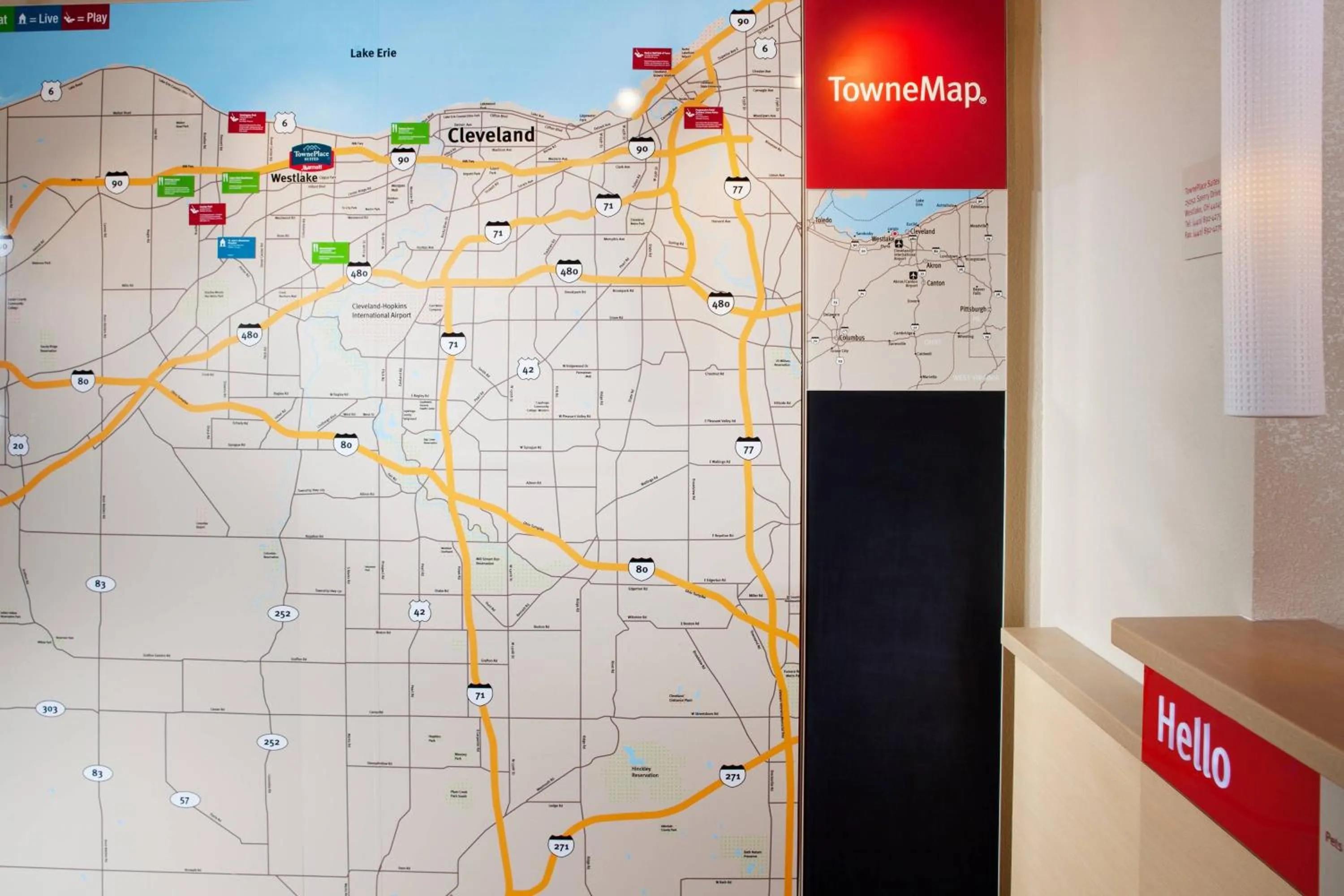 Lobby or reception in Towneplace Suites by Marriott Cleveland Westlake