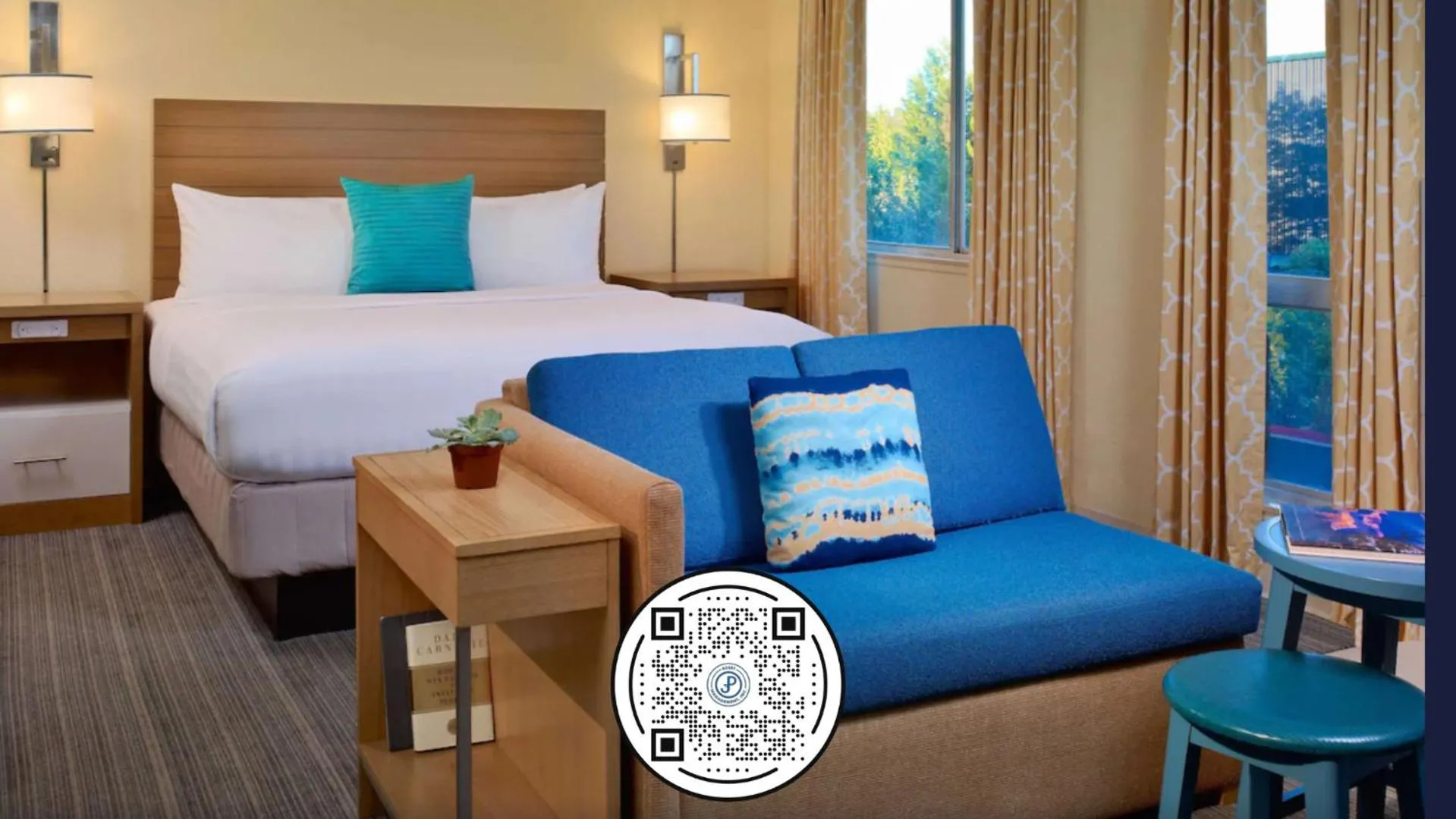 Bed in Sonesta Simply Suites Dublin Columbus