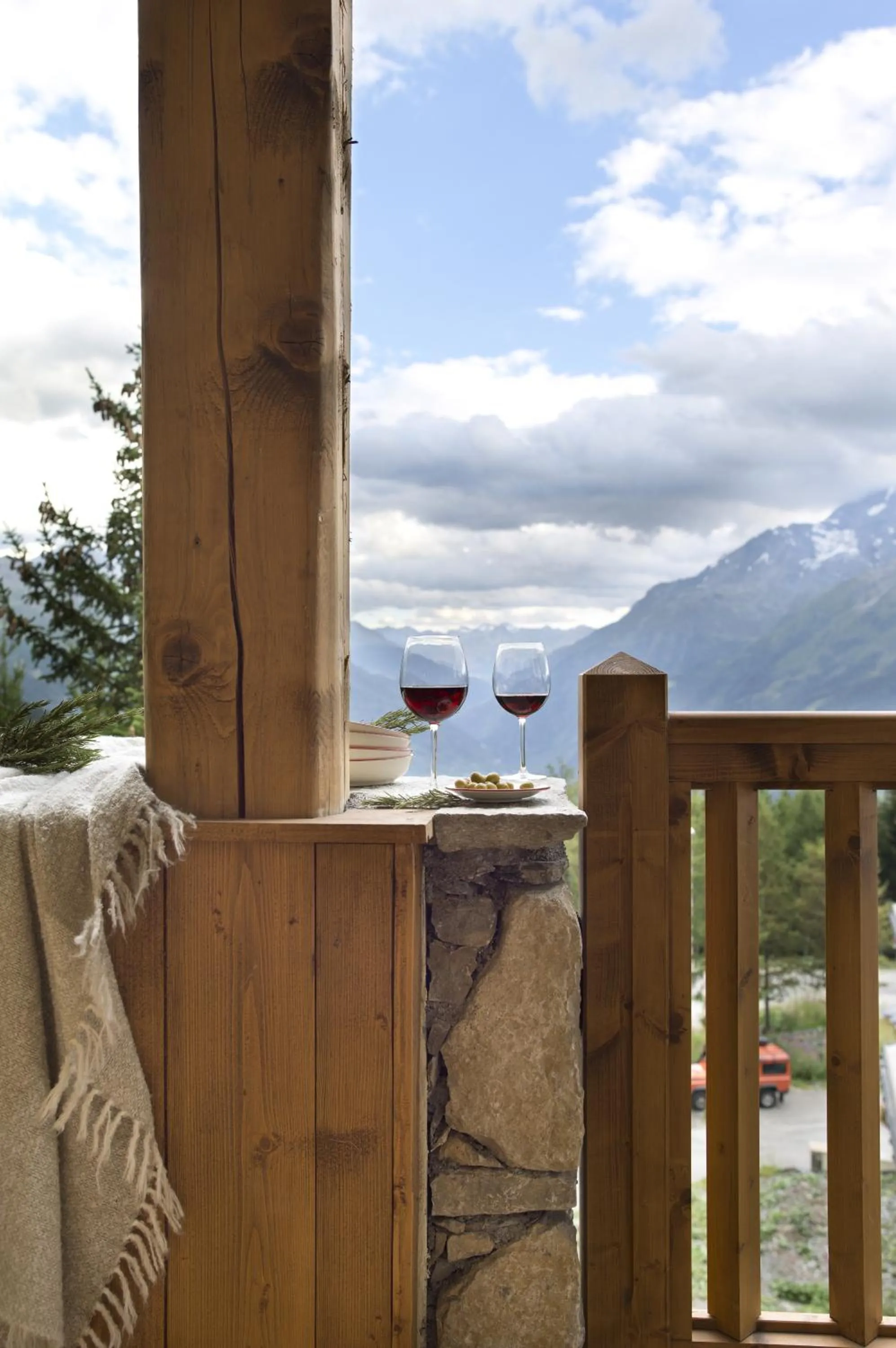 Balcony/Terrace in CGH Résidences & Spas Les Cimes Blanches
