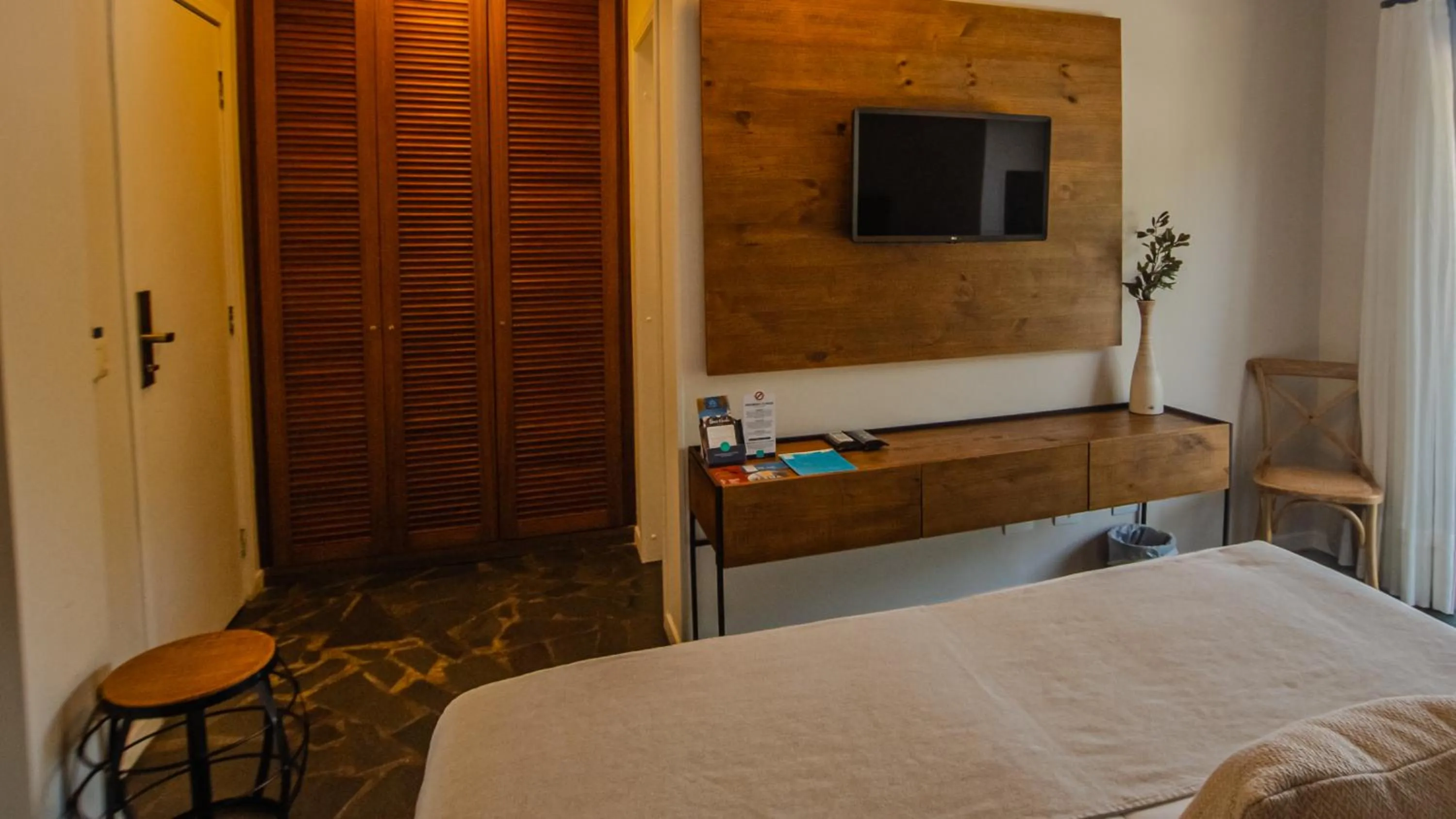 Bed in Hotel Villareal São Francisco do Sul